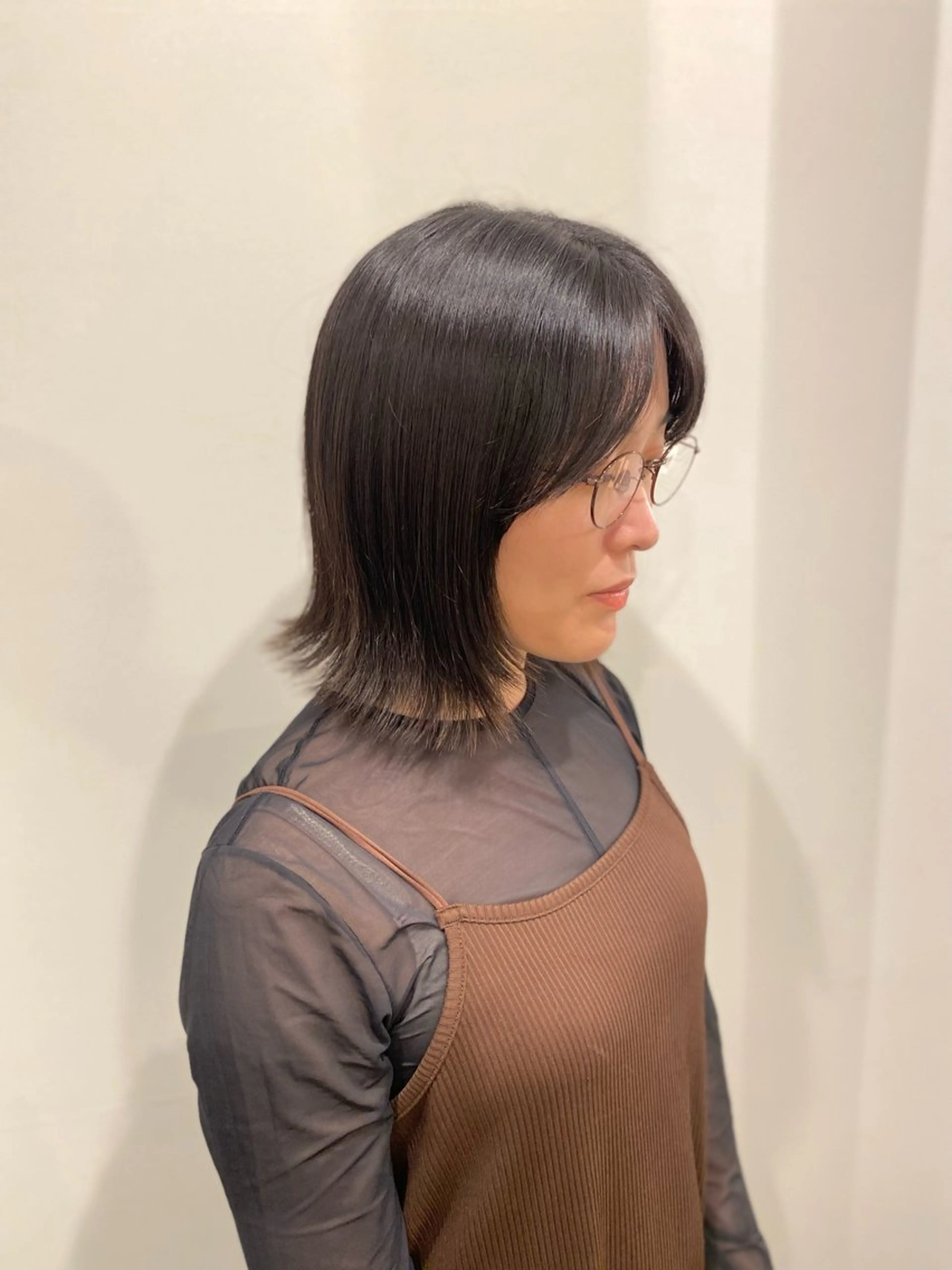 ミディアム カラー カット ヘアカラー トリートメント 🍑 モモカ🍑のヘアスタイル