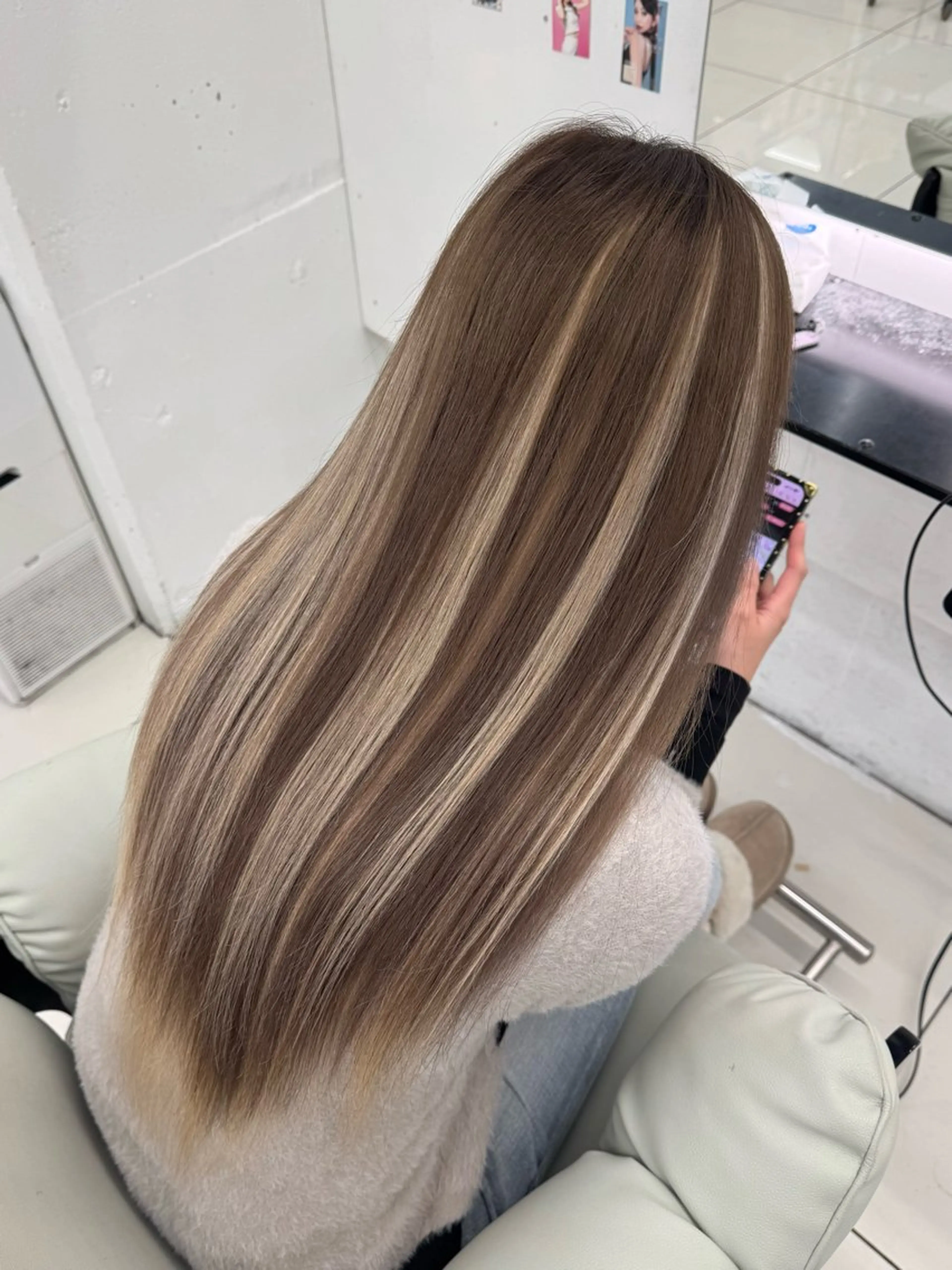 ロング ハイライト エクステ Nene カットモデル募集中のヘアスタイル