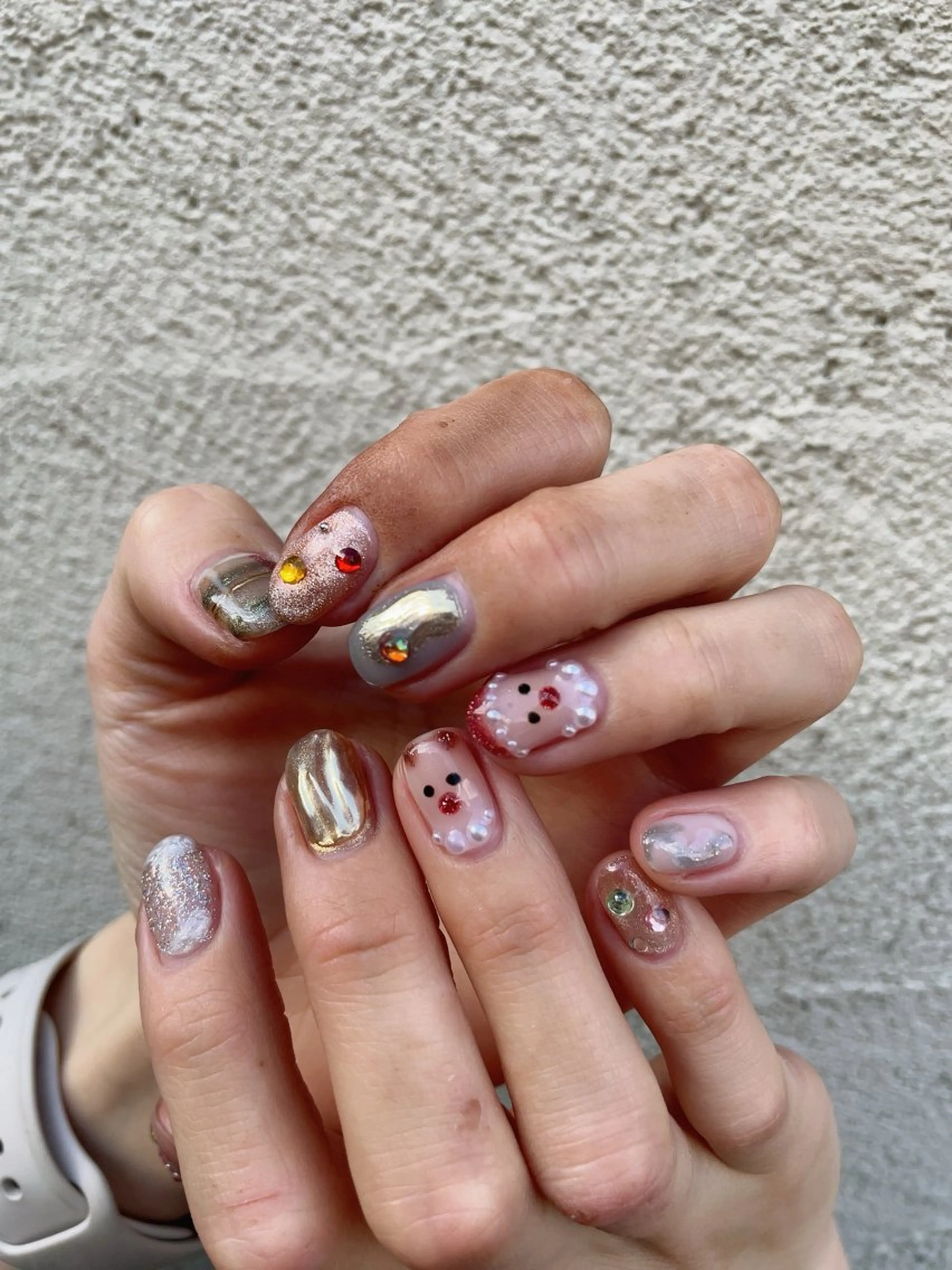 ネイル 冬ネイル クリスマス ハンドネイル ハンドケア laviebelle norikoのネイルデザイン