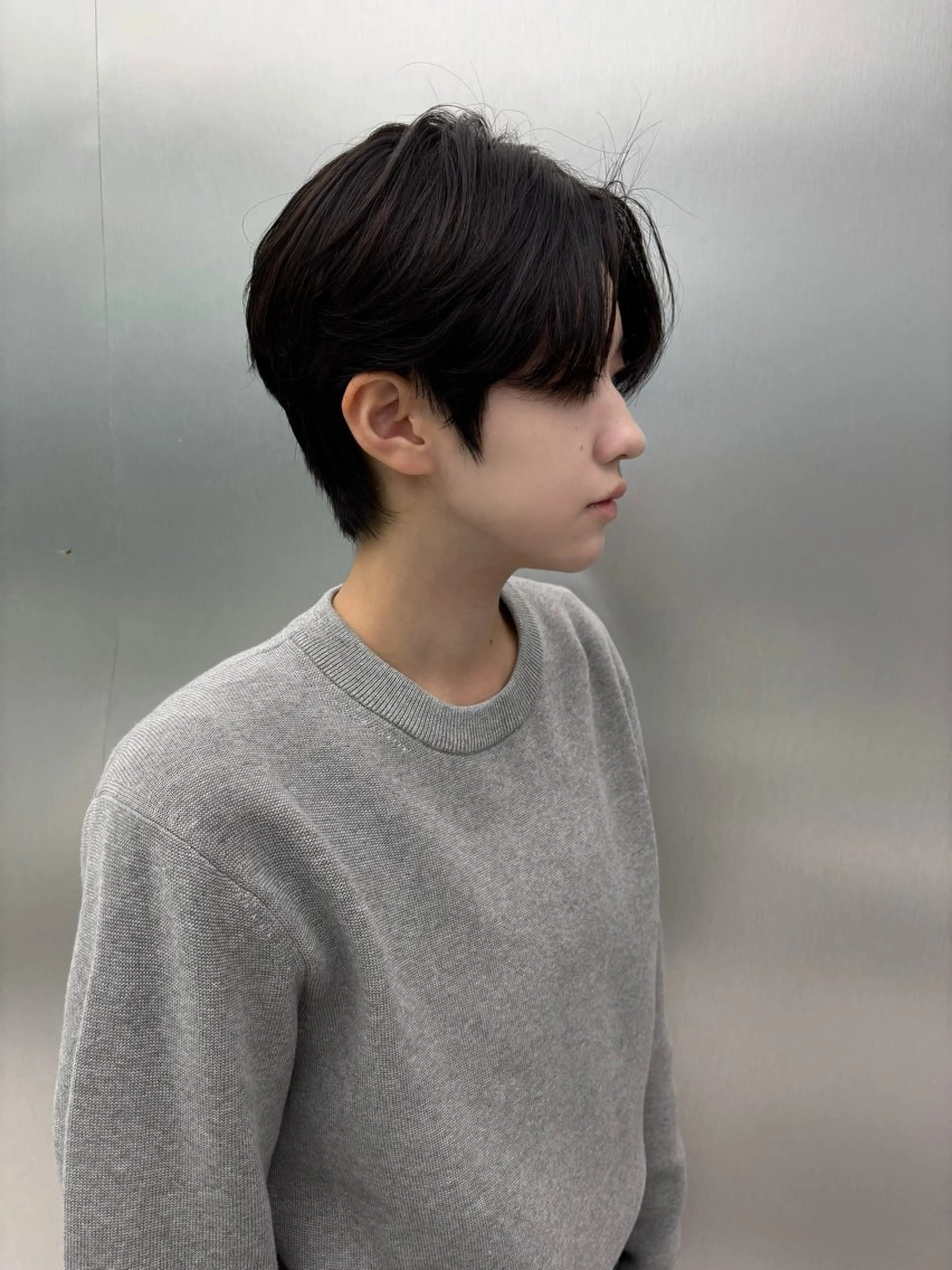 ショート メンズ ヘアセット 大阪韓国メンズ特化 LUNAのヘアスタイル