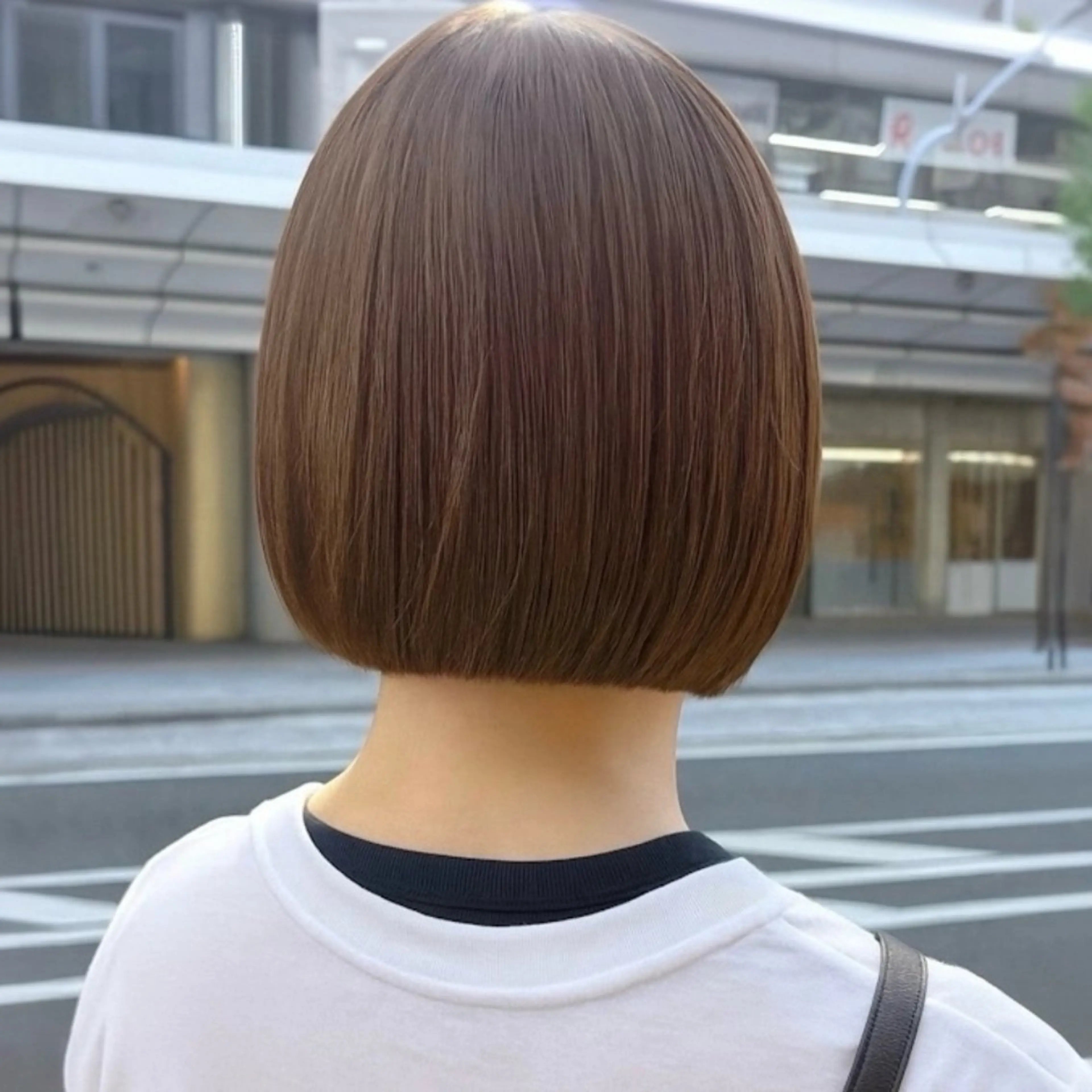 ショート カラー ボブ カット ヘアカラー トリートメント 🫧 清水優 /広がらないボブ🫧のヘアスタイル