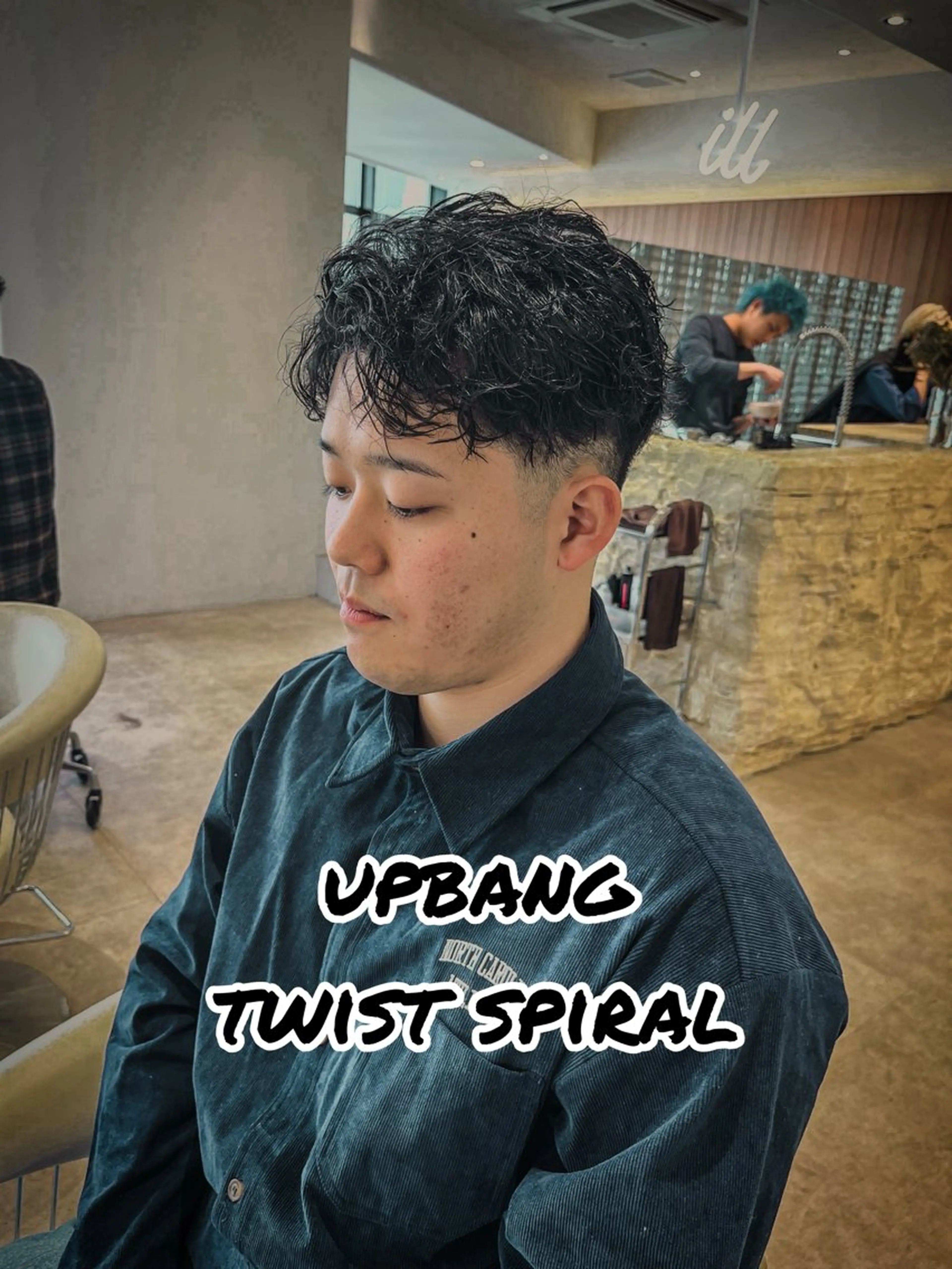 ショート パーマ メンズ soen所属・⚡メンズパーマフ ェードカットTomyのヘアスタイル