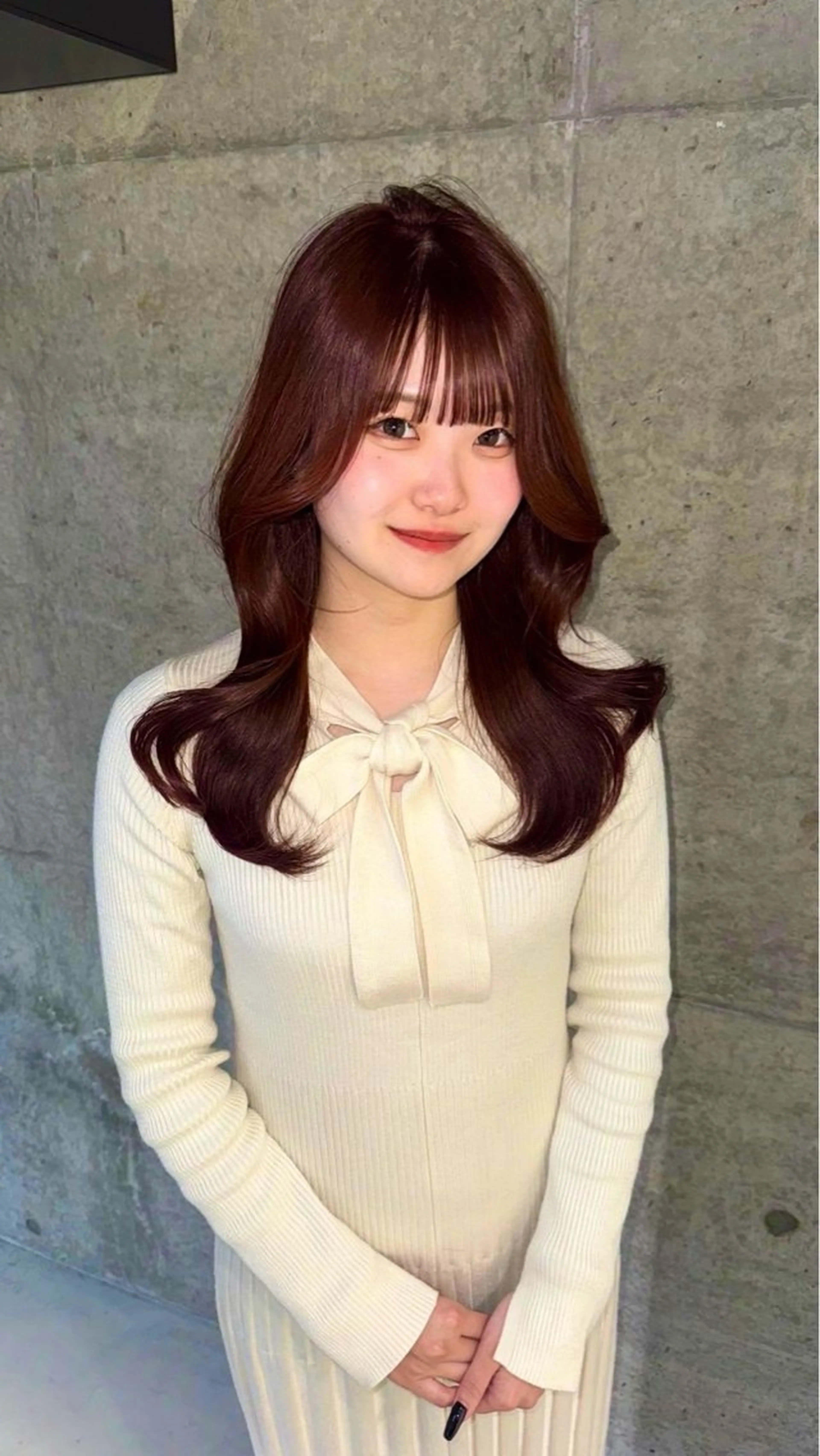 カラー ブラウンカラー ピンクカラー Lond Luna岐阜所属・草野 里奈のヘアスタイル