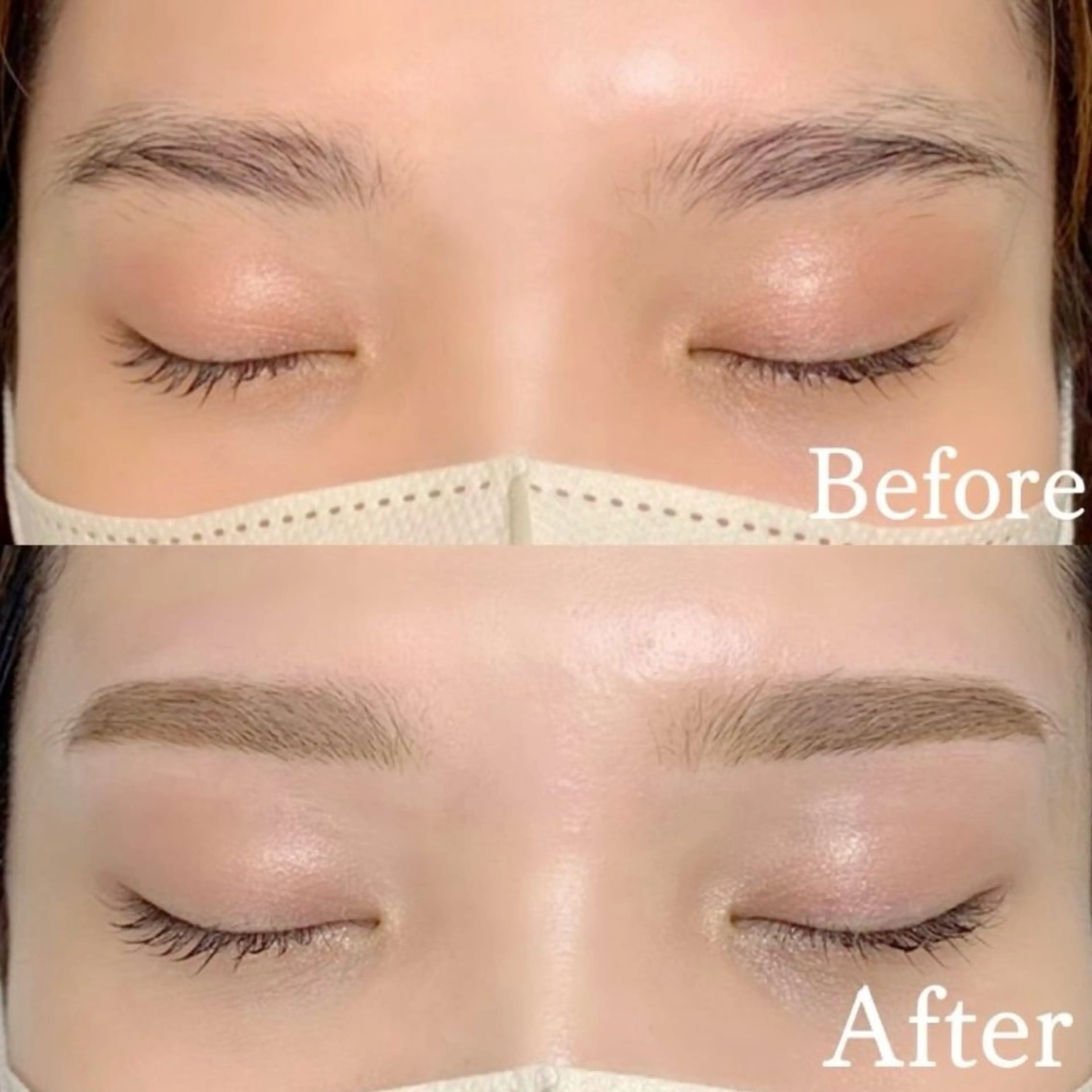 ✔︎眉毛ワックス×眉毛カットの写真