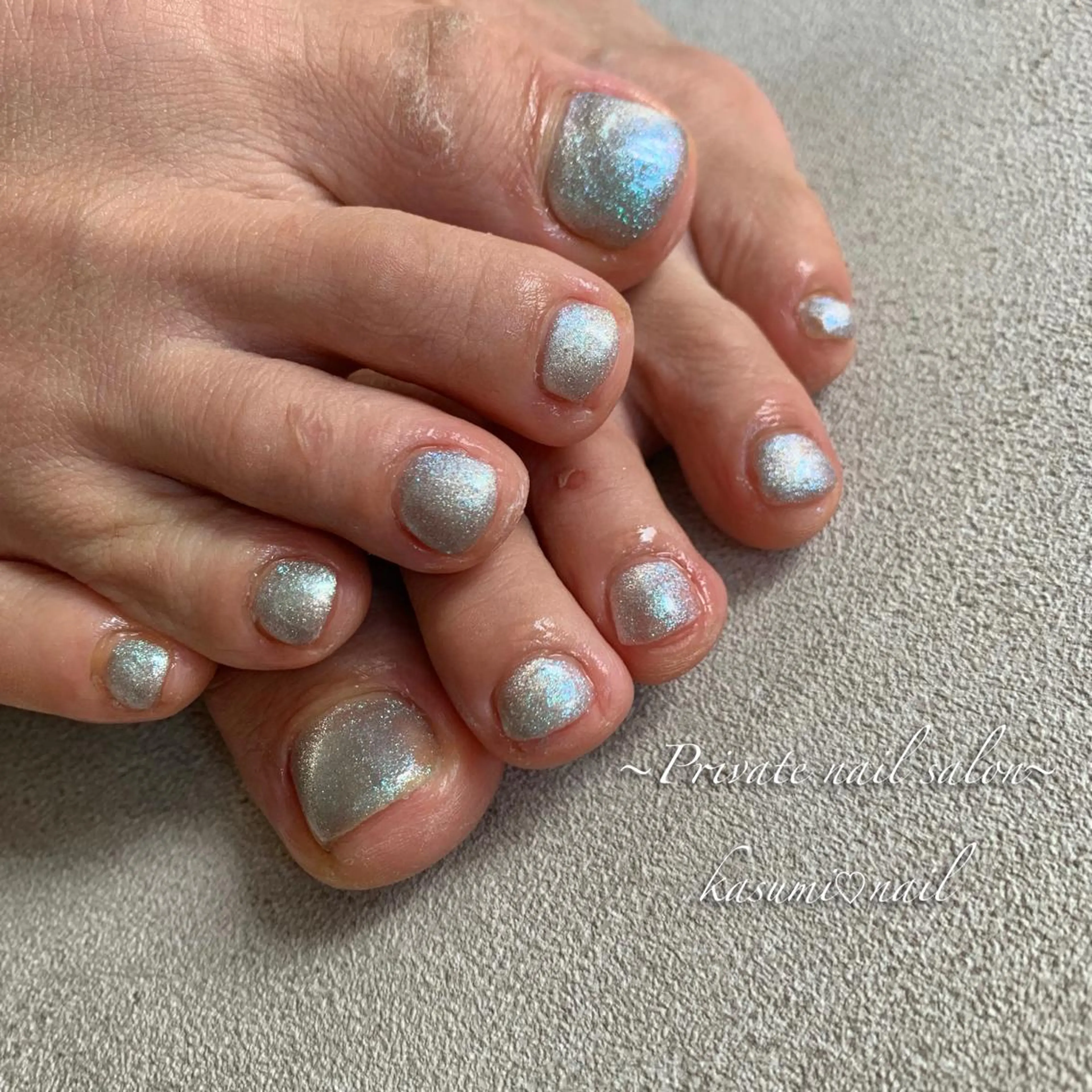 ネイル ラメ(グリッター) マグネットネイル ミラーネイル ニュアンスネイル 冬ネイル KASUMI♡ Nailのネイルデザイン