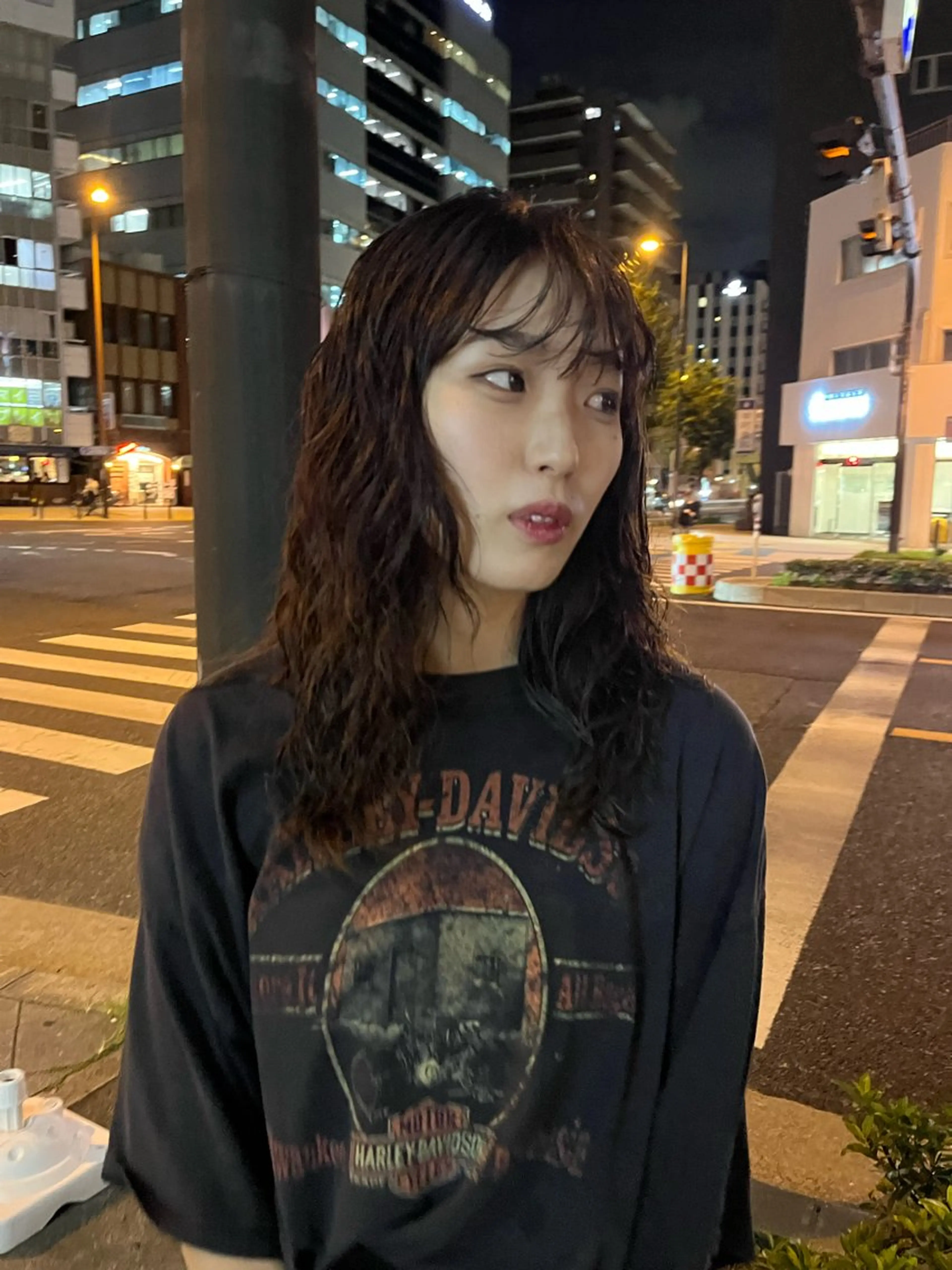 セミロング カラー パーマ ヘアカラー パーマ トリートメント SIKI yuuna レイヤーカット🪽のヘアスタイル