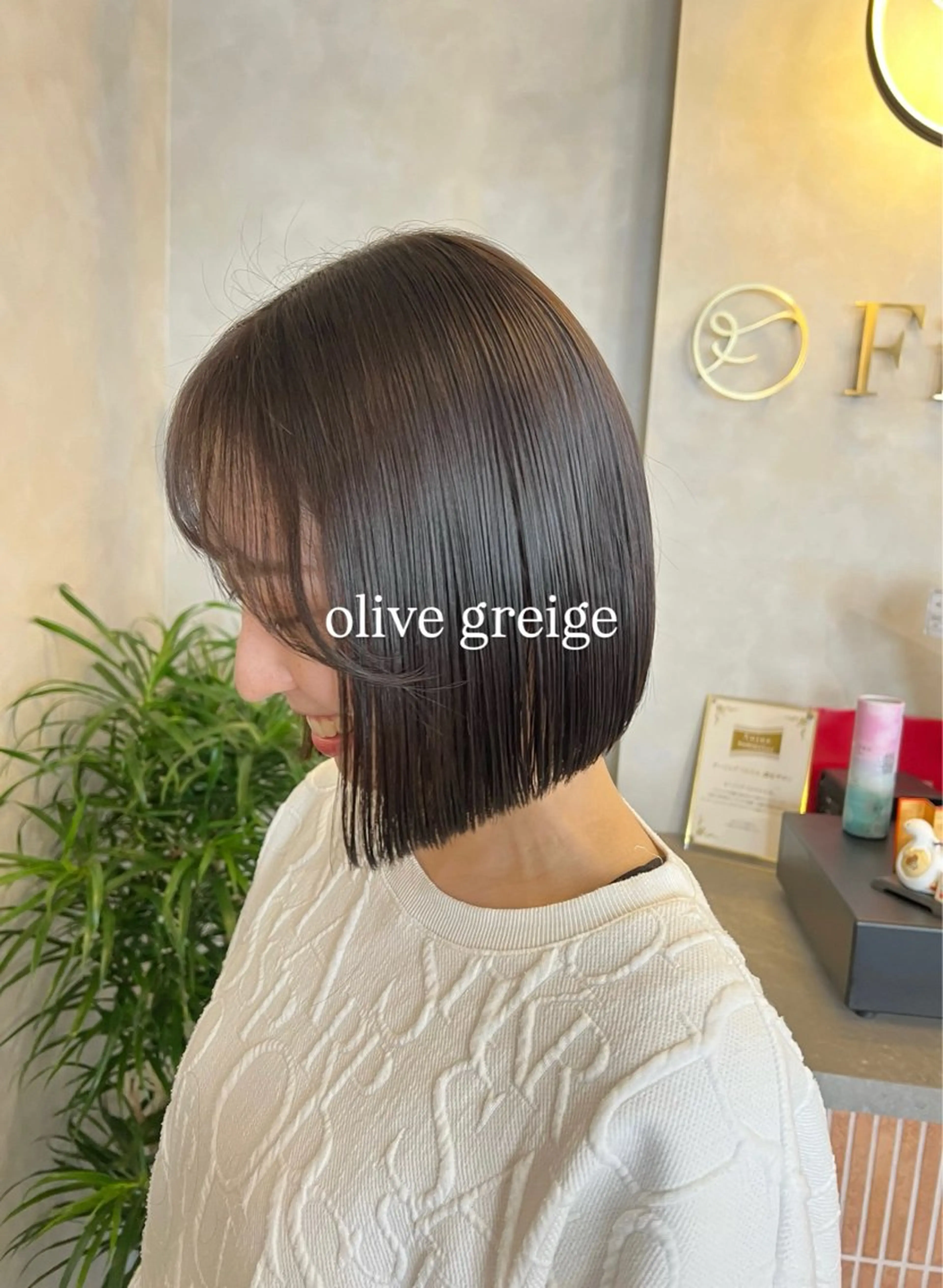 ショート カラー ボブ 梅田/似合わせボブ /顔周り/RINKAのヘアスタイル