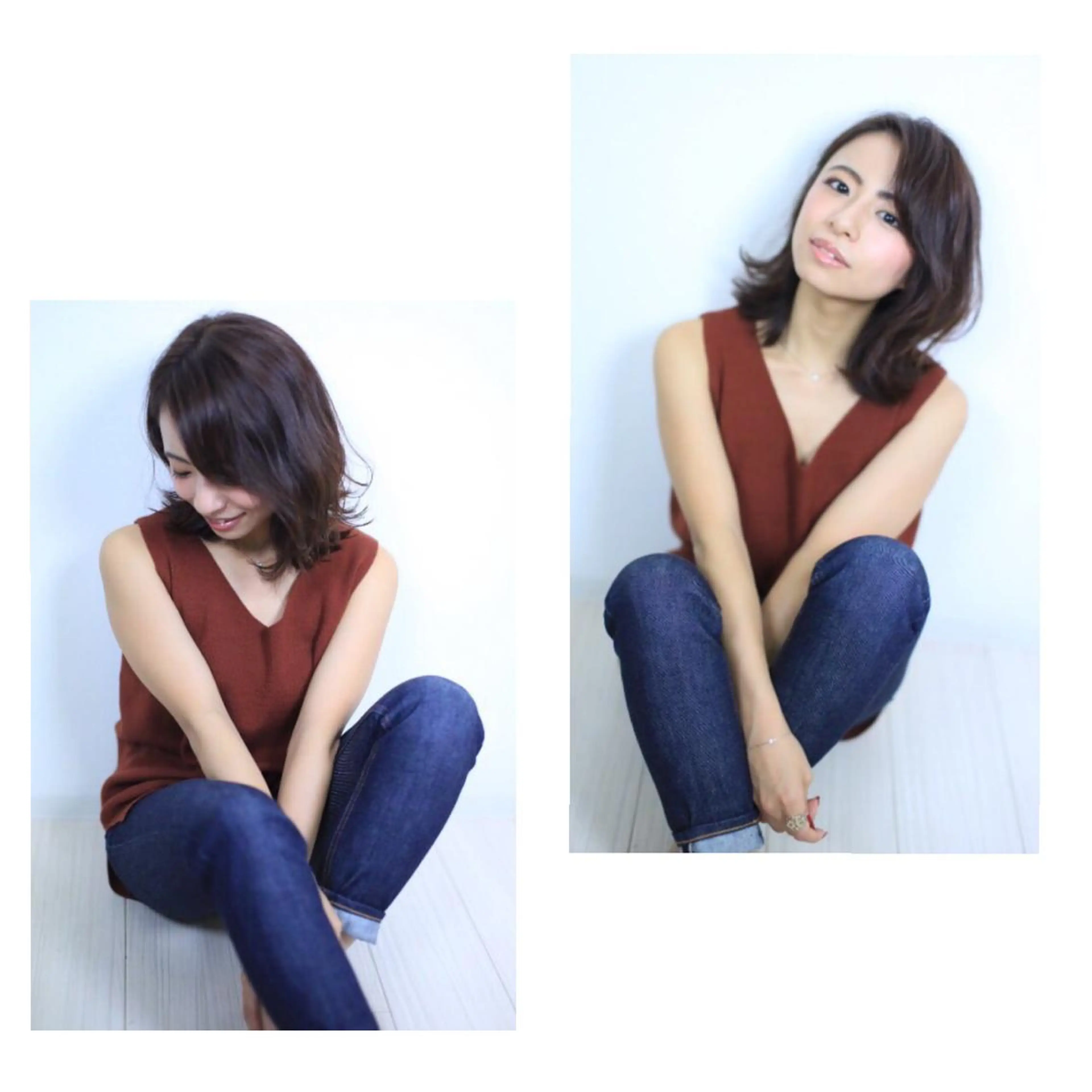 ミディアム 外ハネヘア Amour二子玉川所属・Amour二子玉川/ 髪質改善サロンのヘアスタイル