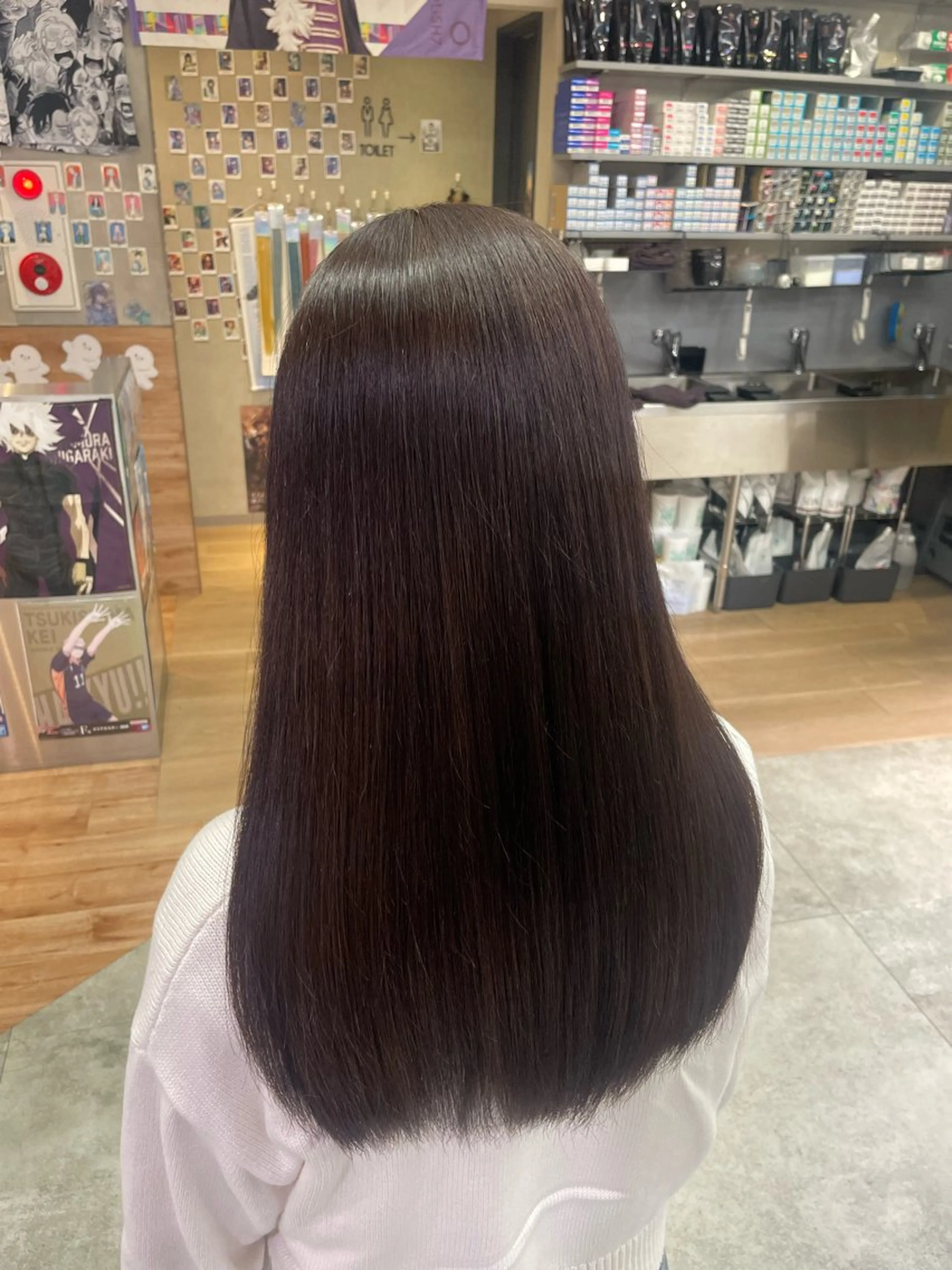 ロング カラー ブラウンカラー グレージュ ヘアカラー モロホシ🍒 ユウキのヘアスタイル