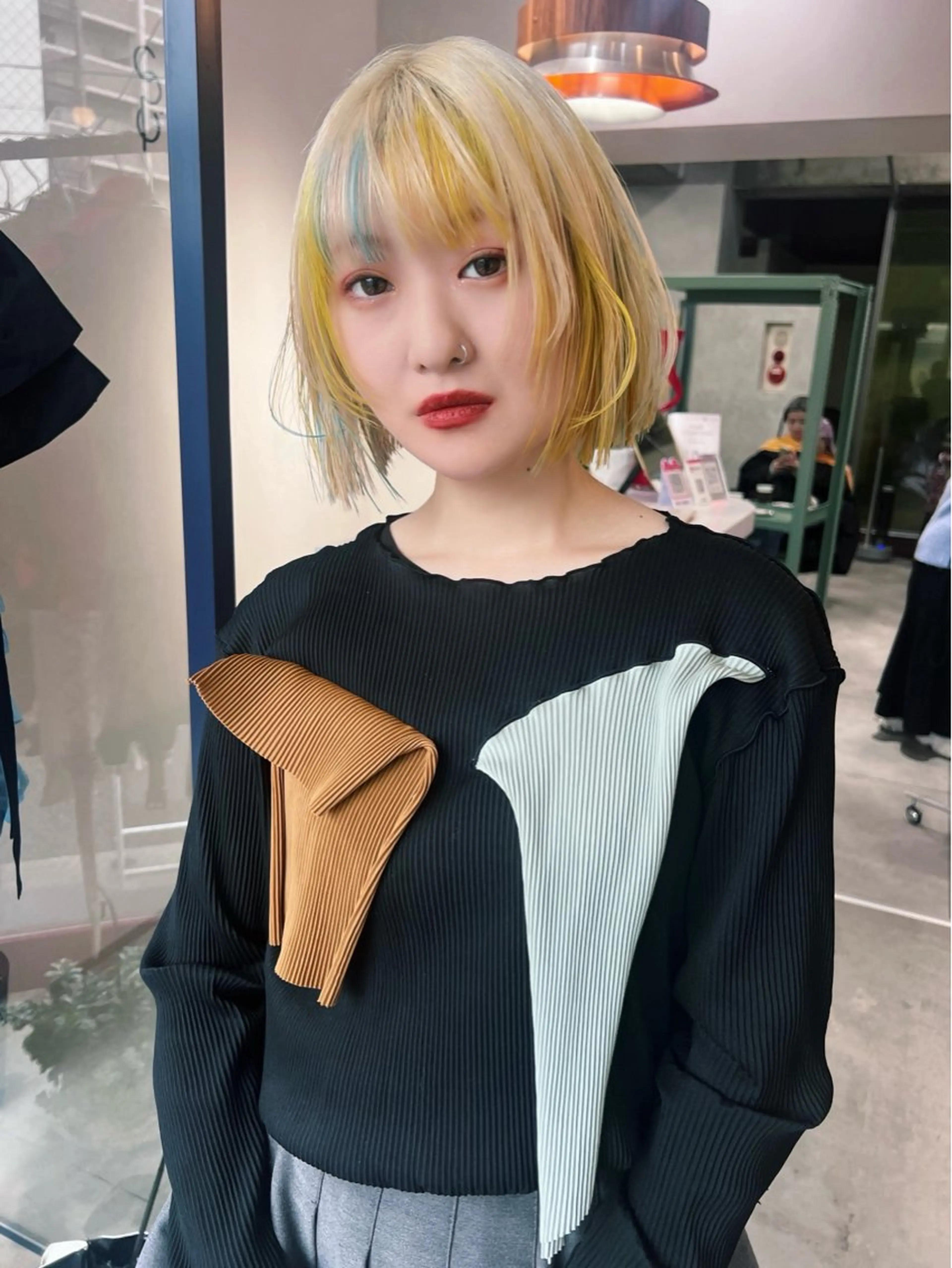 ショート カラー 🧡色落ちまで2度綺 麗なカラー🧡ヨシキのヘアスタイル