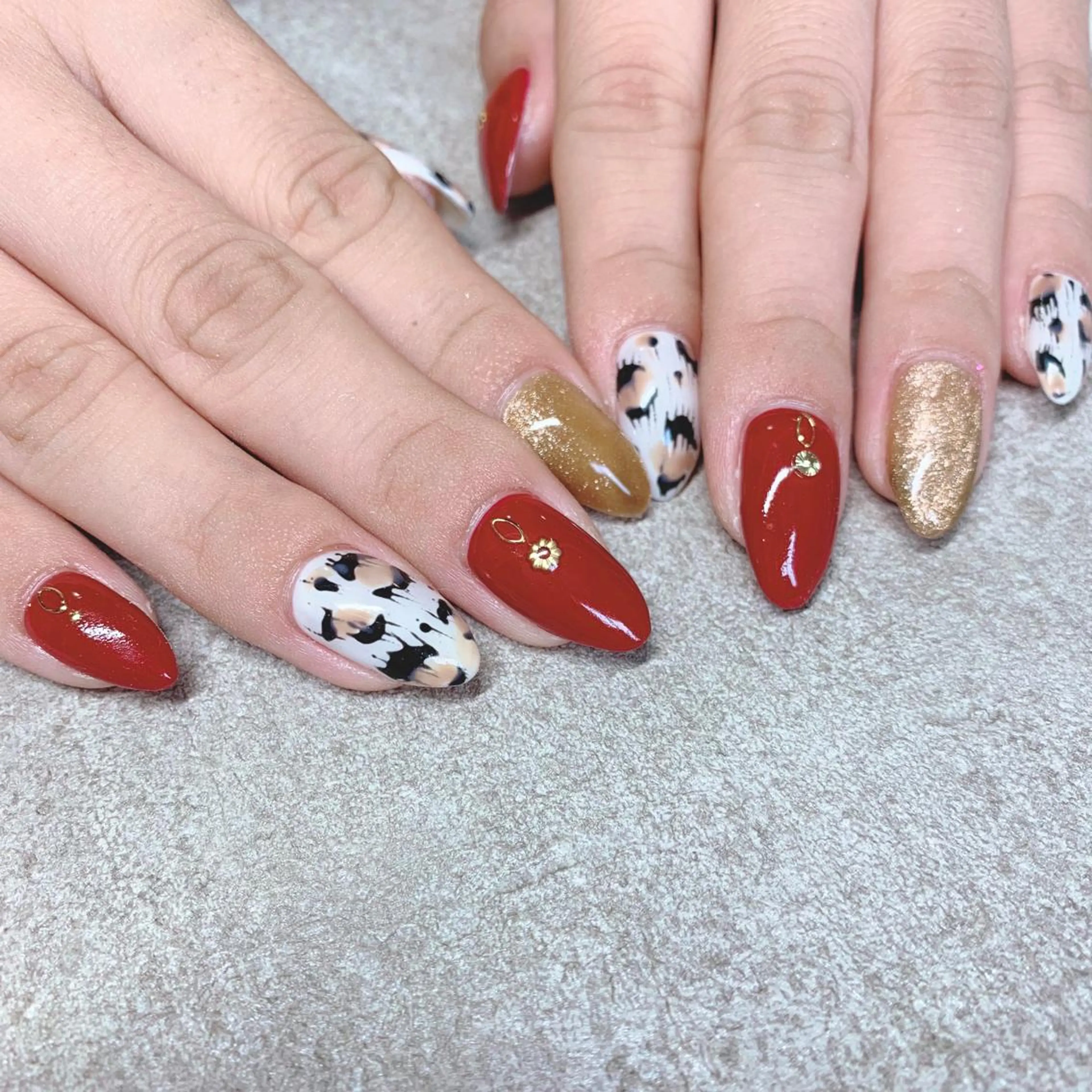 カラー ネイル ハンドネイル Cozy_ ilumのネイルデザイン