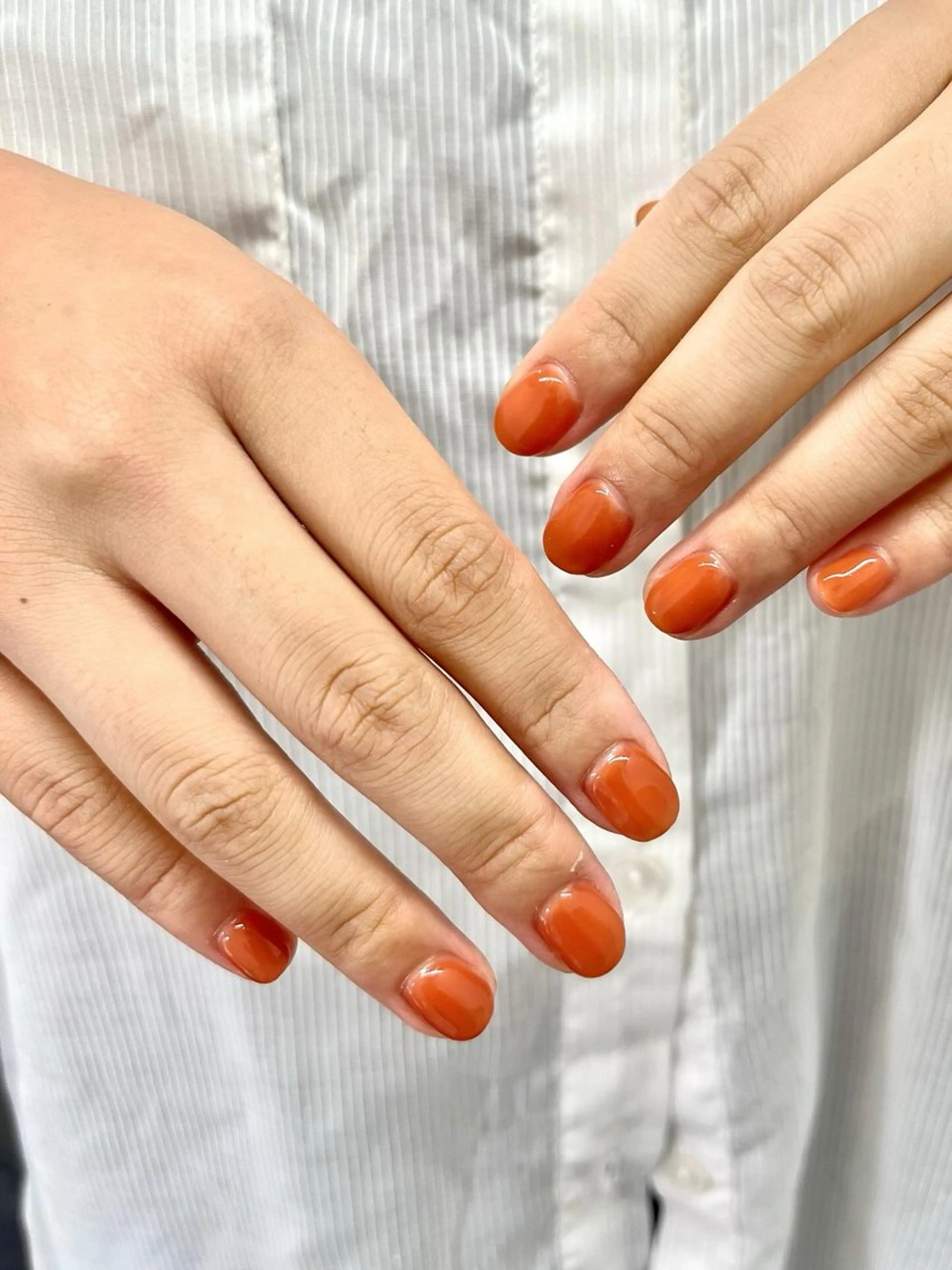 ワンカラーネイルの写真