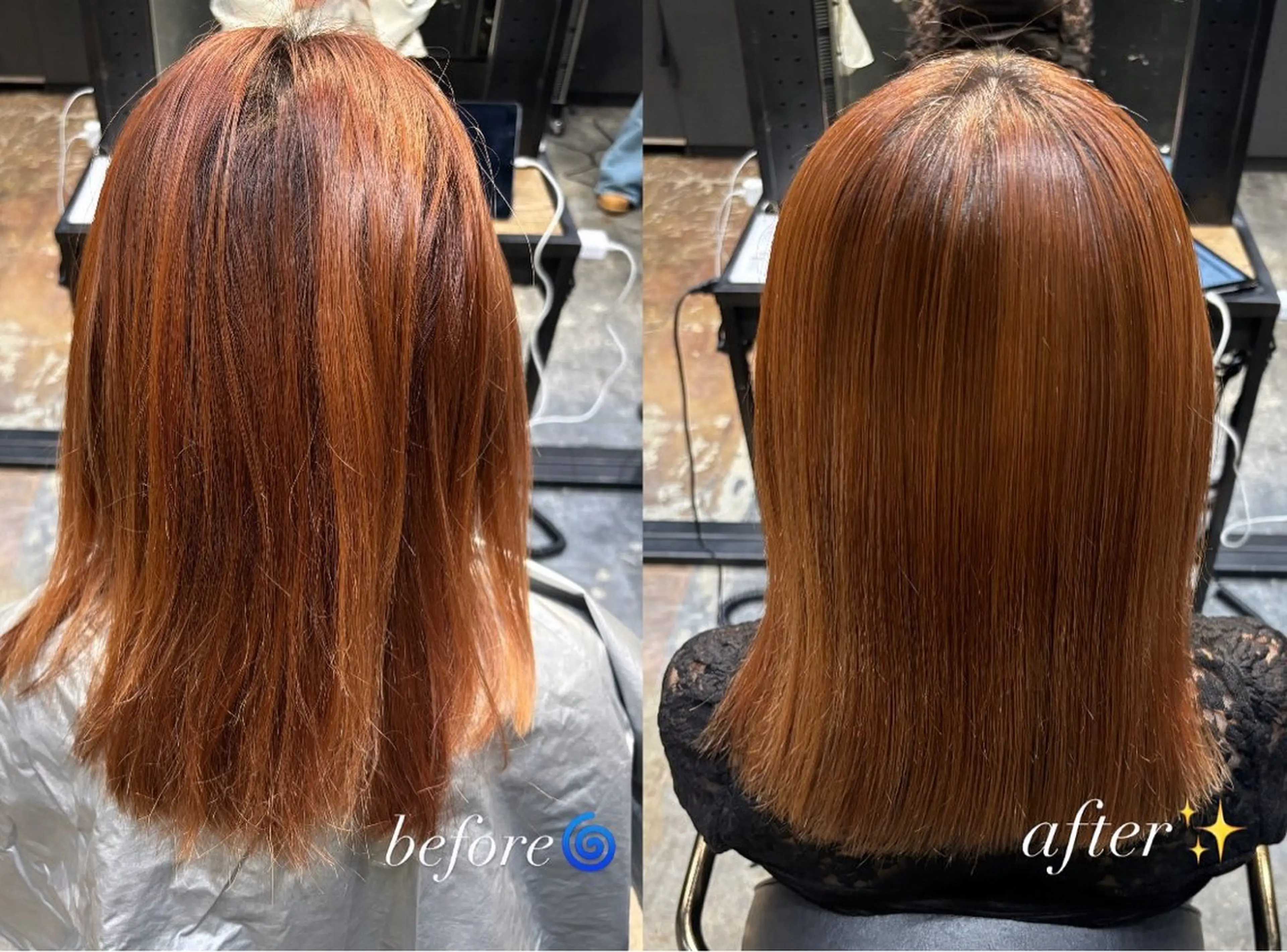 ミディアム 縮毛矯正 ショート/ パーマ/まな⭐️のヘアスタイル