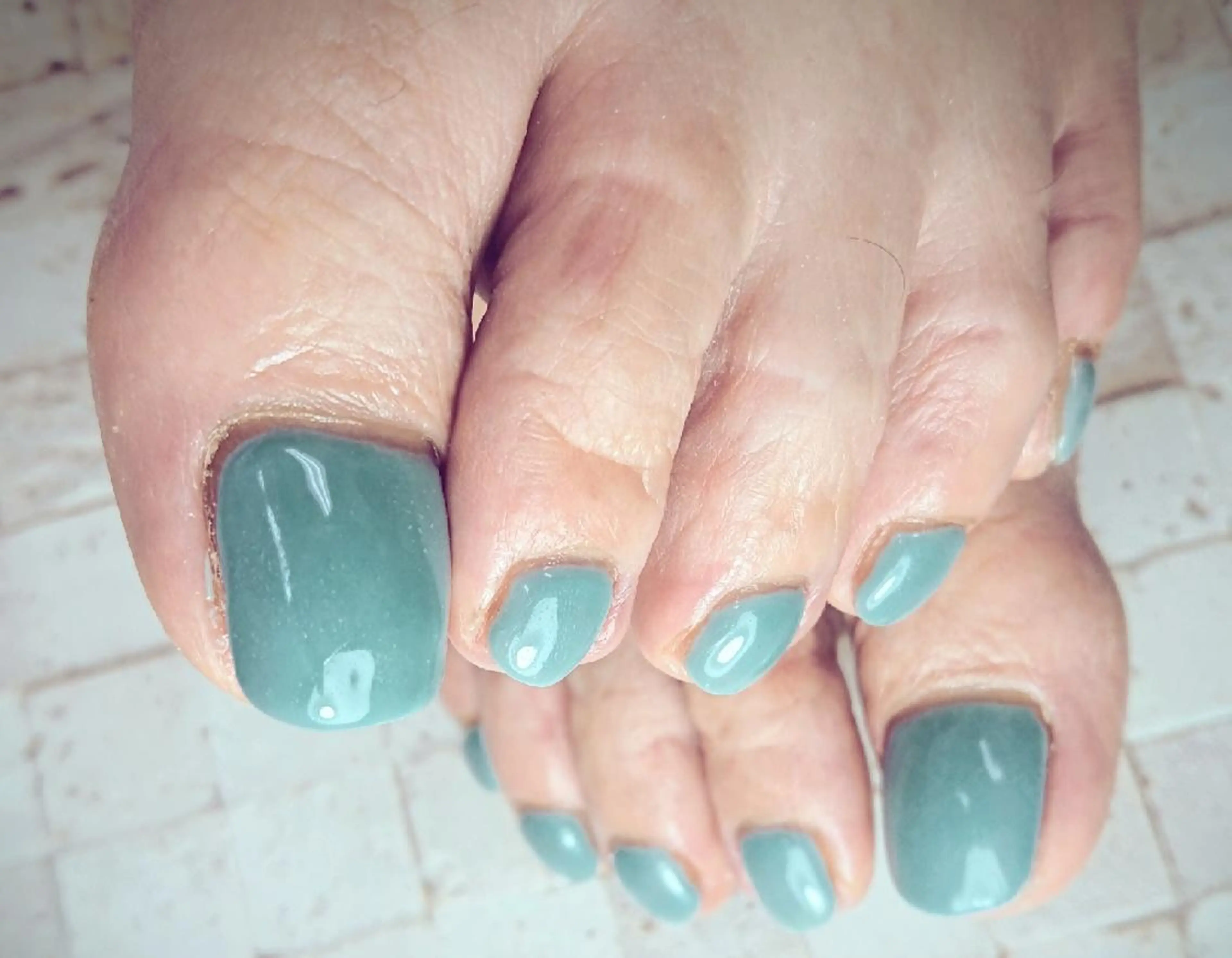 ネイル ワンカラーネイル フットネイル 林 珠里のネイルデザイン