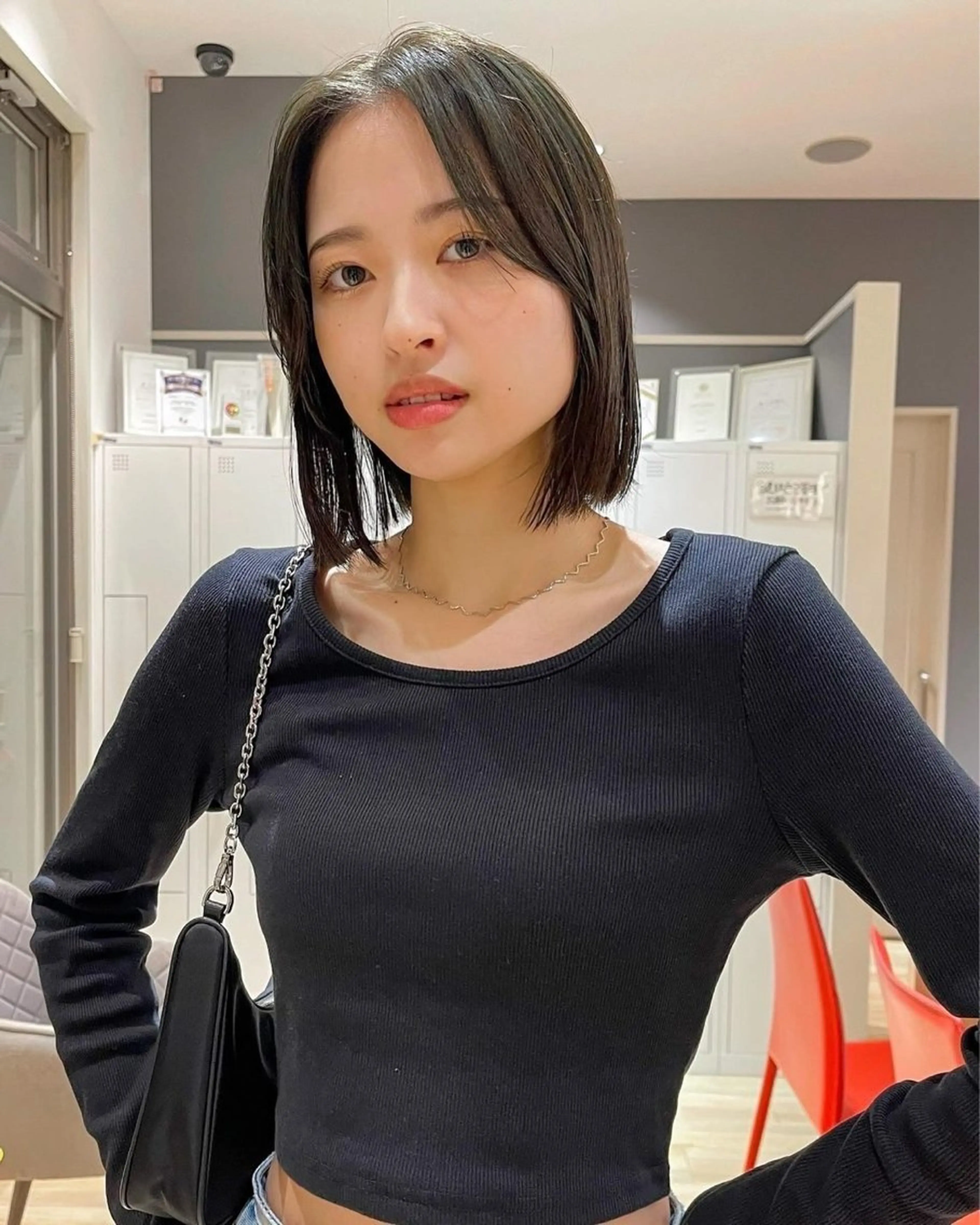 ミディアム 奥川拓哉/倉敷/中庄 /髪質改善/レイヤーのヘアスタイル