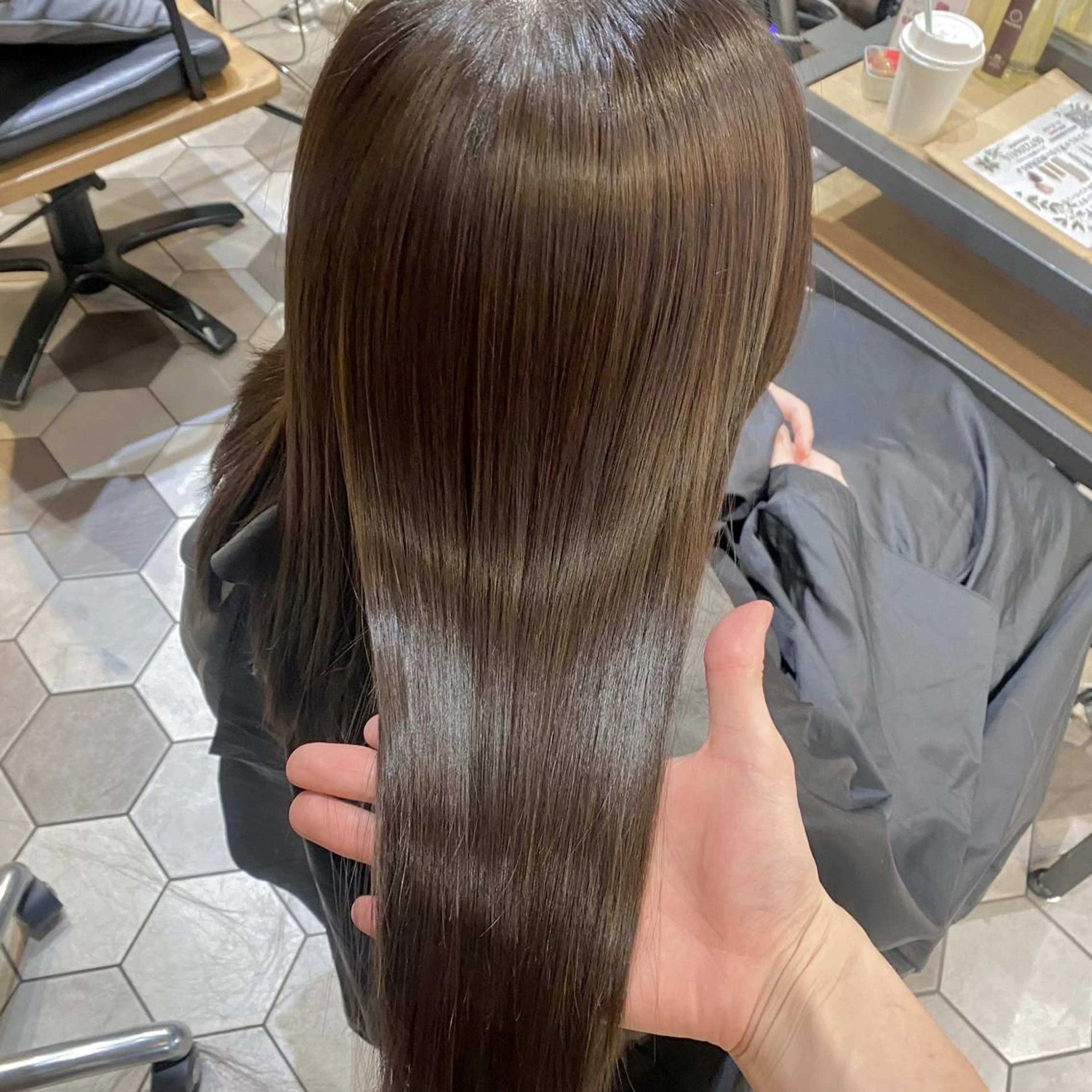 ロング 髪質改善縮毛矯正🫧 村上蒼生のヘアスタイル