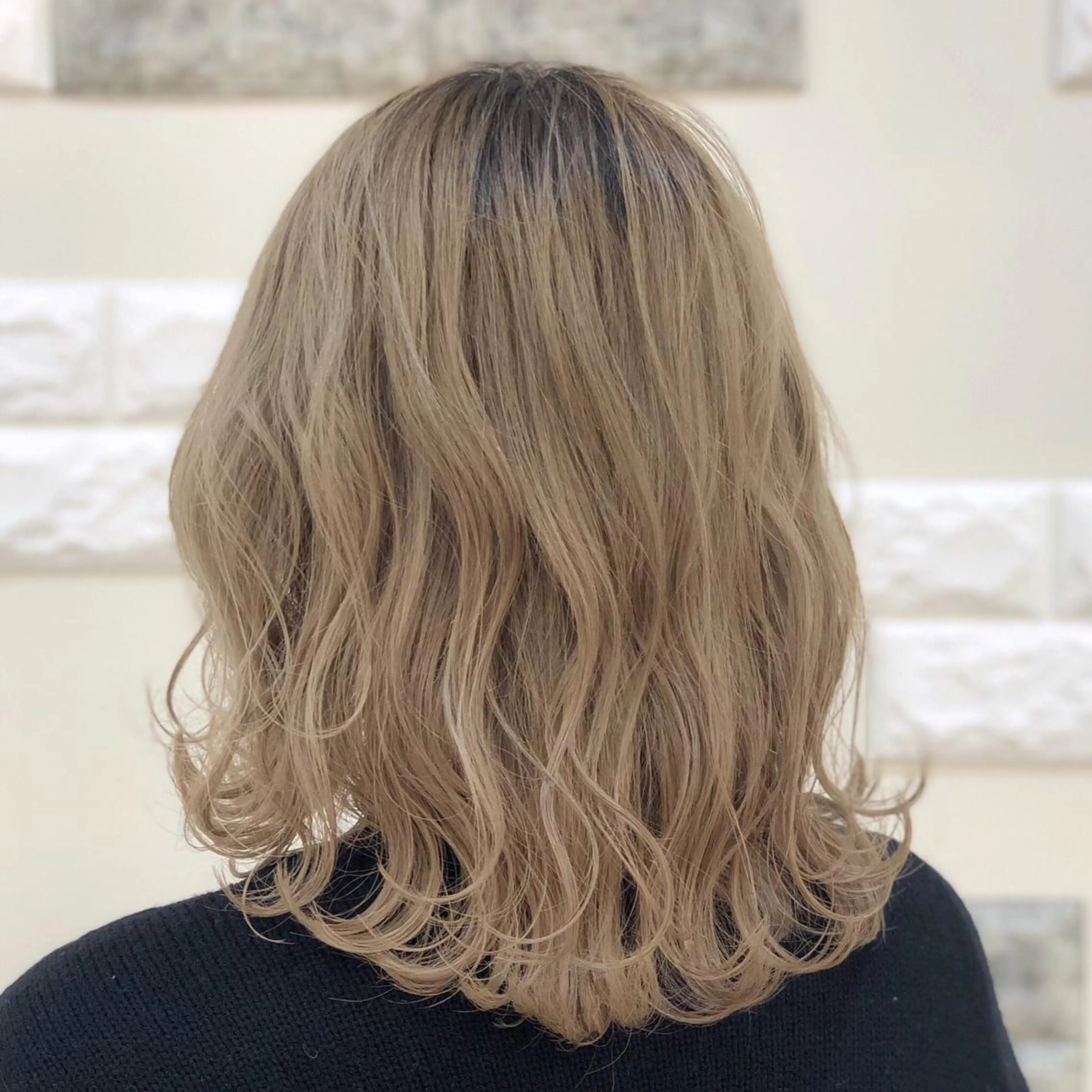 ミディアム 外ハネヘア トリートメント これた🧸ヘアメ職人 ♡髪質改善♡カラーのヘアスタイル