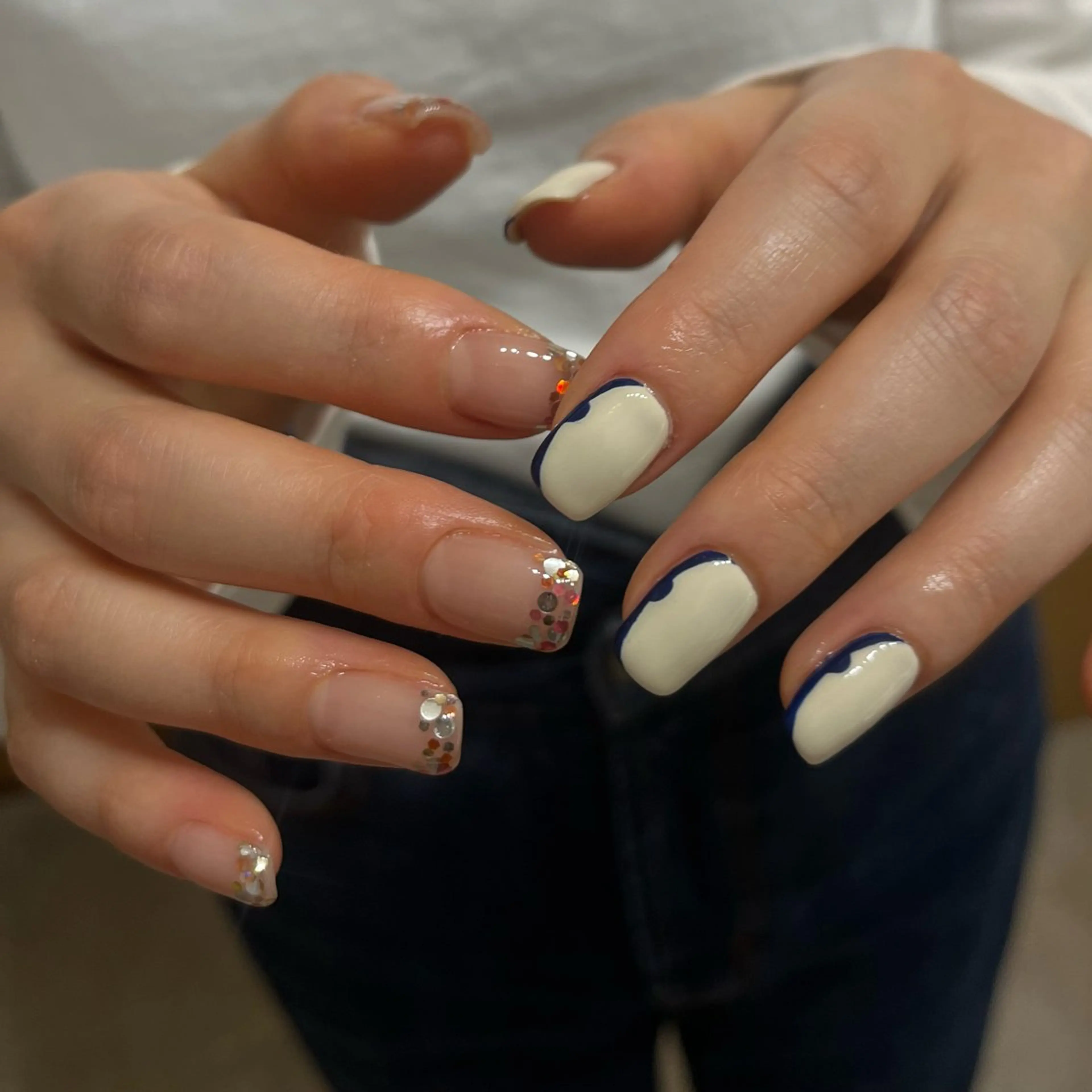 ネイル グリーン 持ち込み nail salon O (en)所属・vegh. nail／阿波座のネイルデザイン