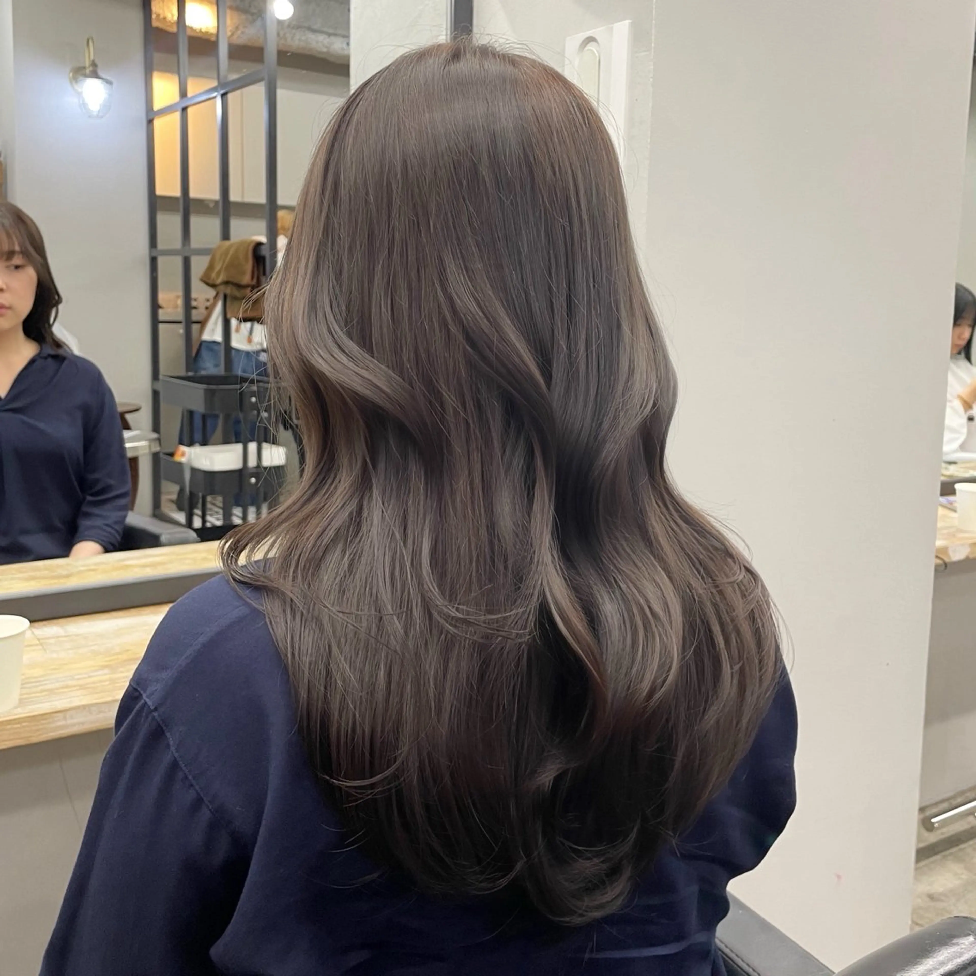 ロング カラー 新宿/韓国ヘア/ 髪質改善ストレートのヘアスタイル