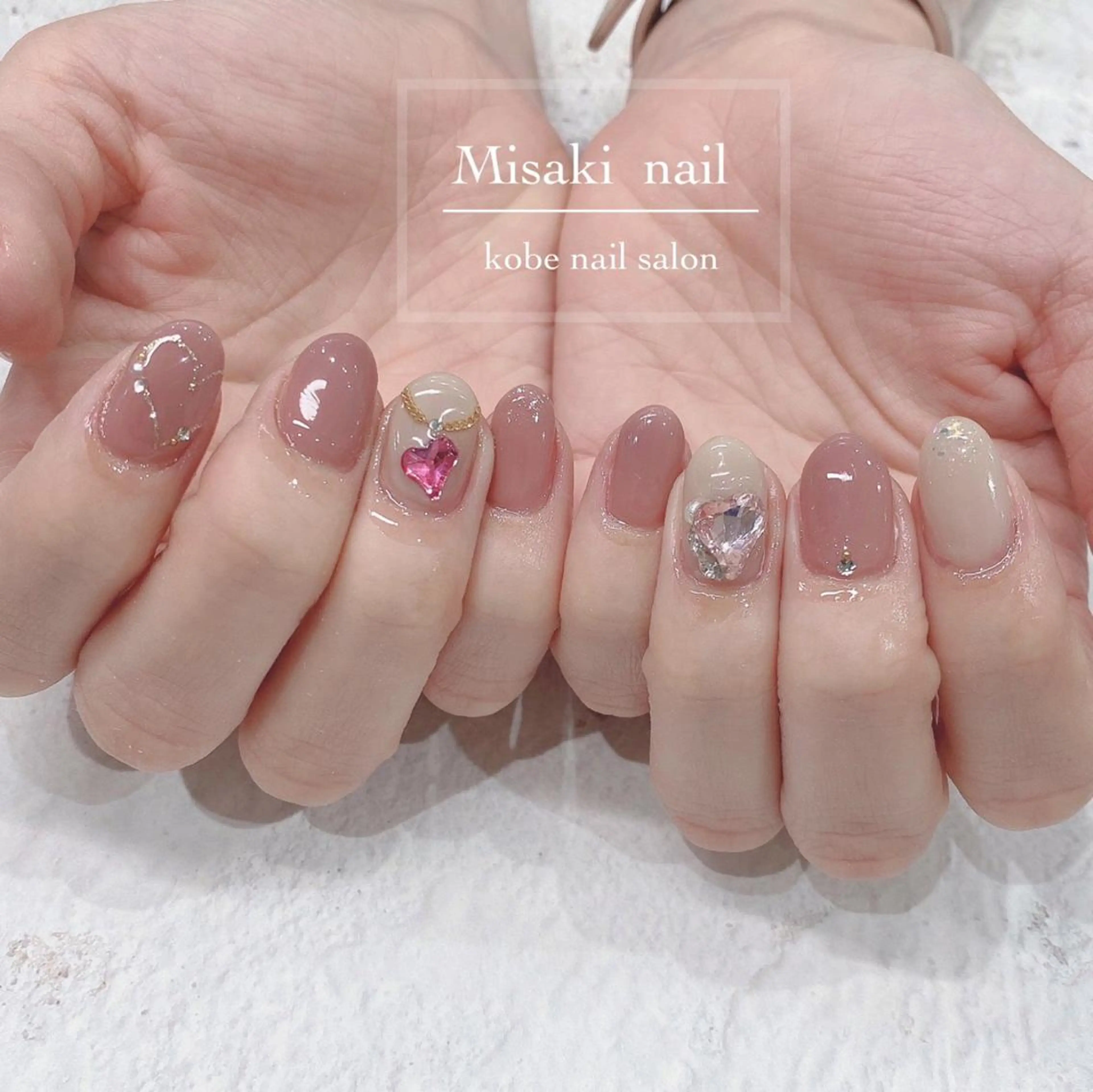 ネイル 韓国ネイル ワンホンネイル ハンドネイル nailsalon miinailsのネイルデザイン