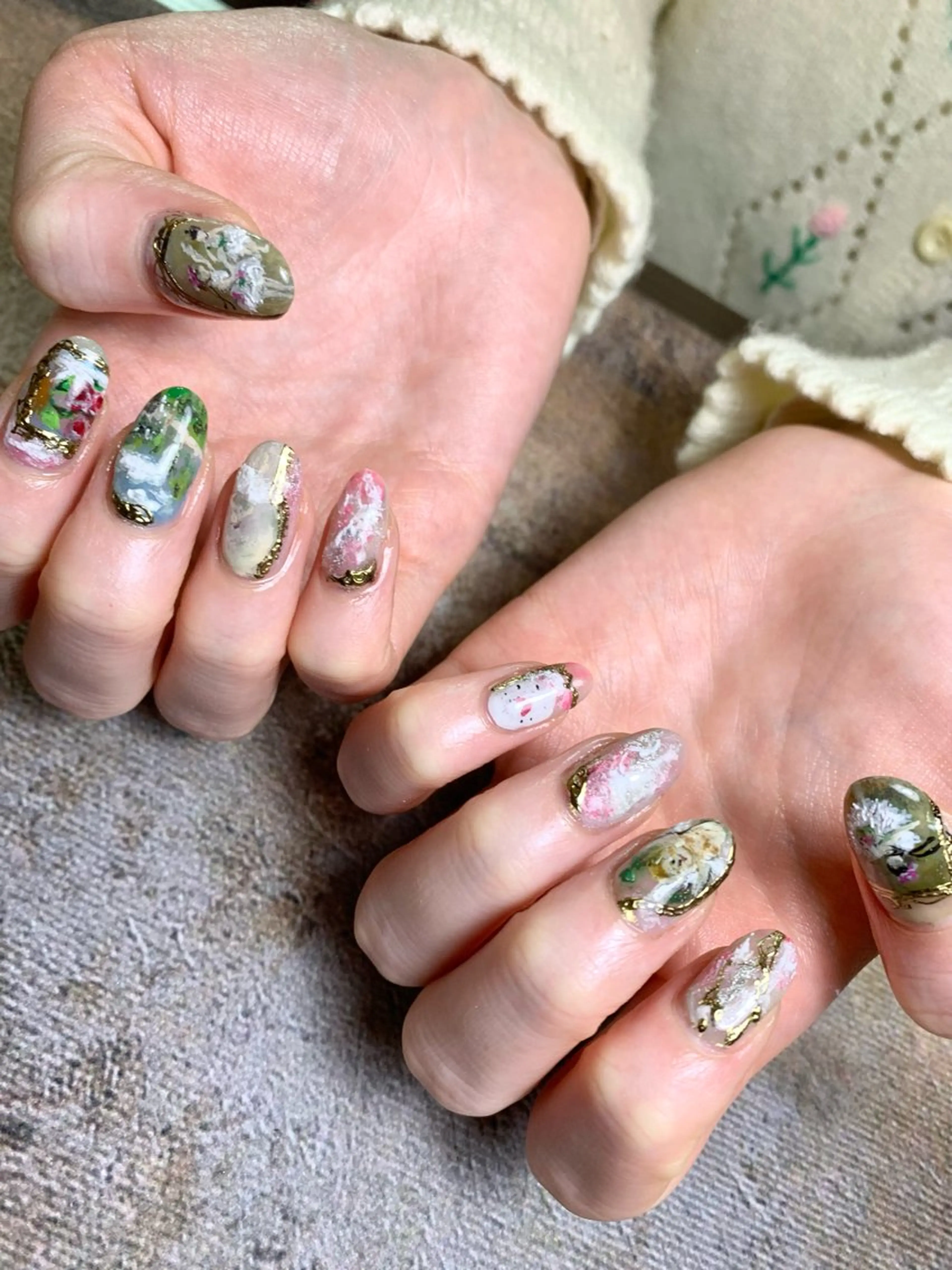 ネイル 成人式 m mのネイルデザイン