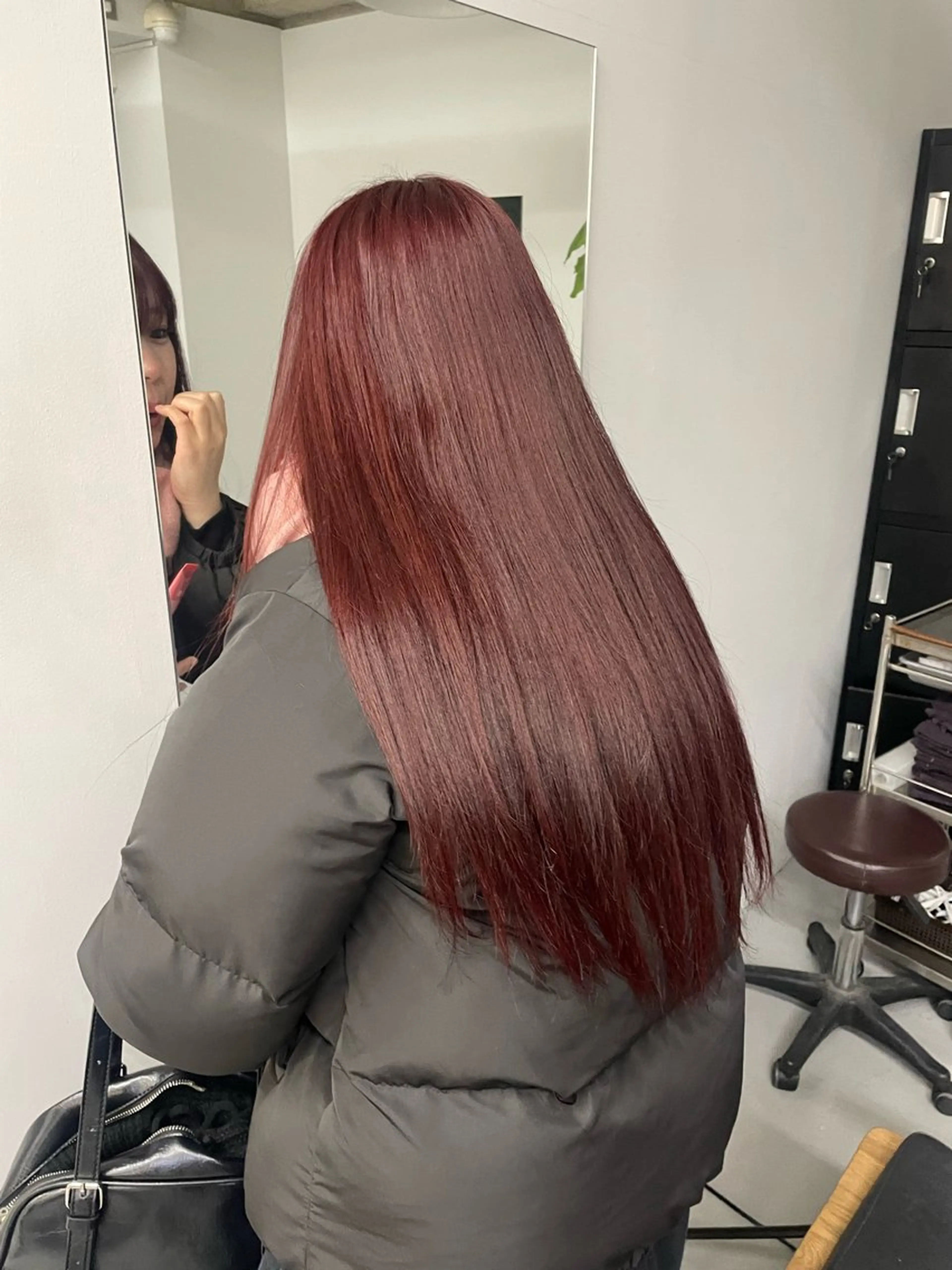 ロング カラー ヘアカラー カットモデル/ ハイトーン/ゆうあのヘアスタイル