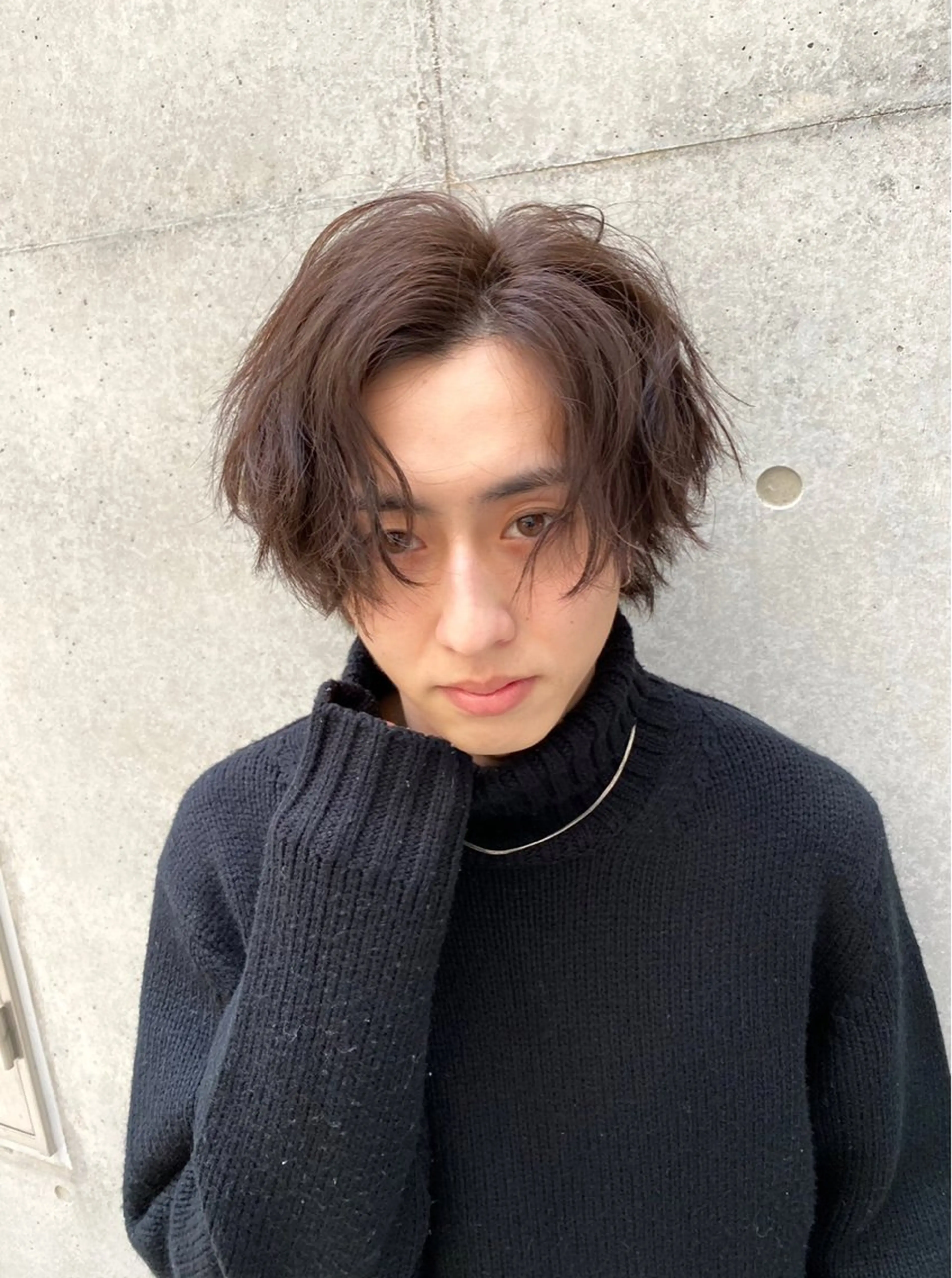 ミディアム カラー ヘアアレンジ メンズ カット ヘアカラー トリートメント ヘッドスパ ヘアセット ✨【公式】渋谷メンズ サロン BLUCK✨のヘアスタイル