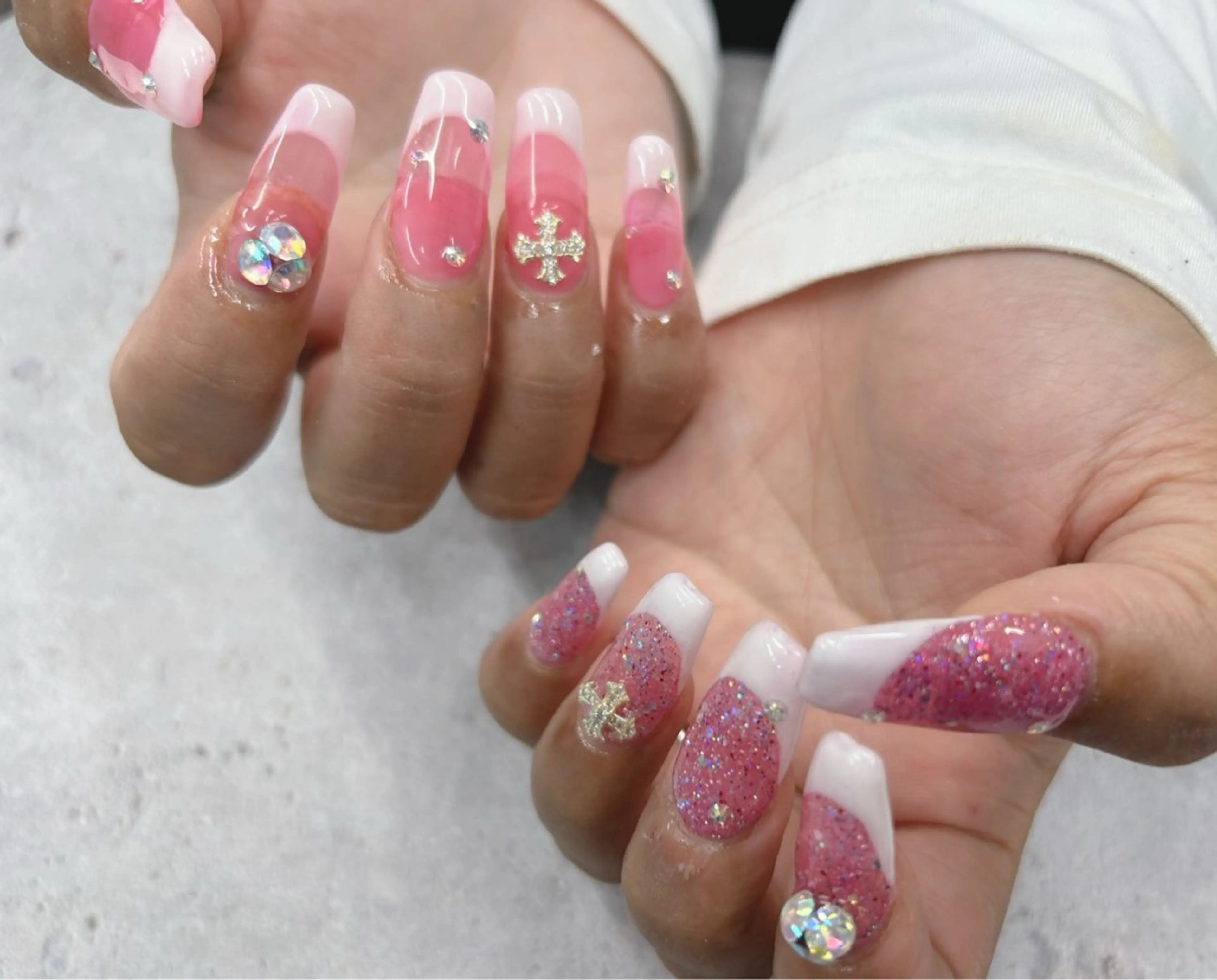 ネイル ピンク ハンドネイル Nail Salon agré所属・agré ネイルサロン　アグレのネイルデザイン