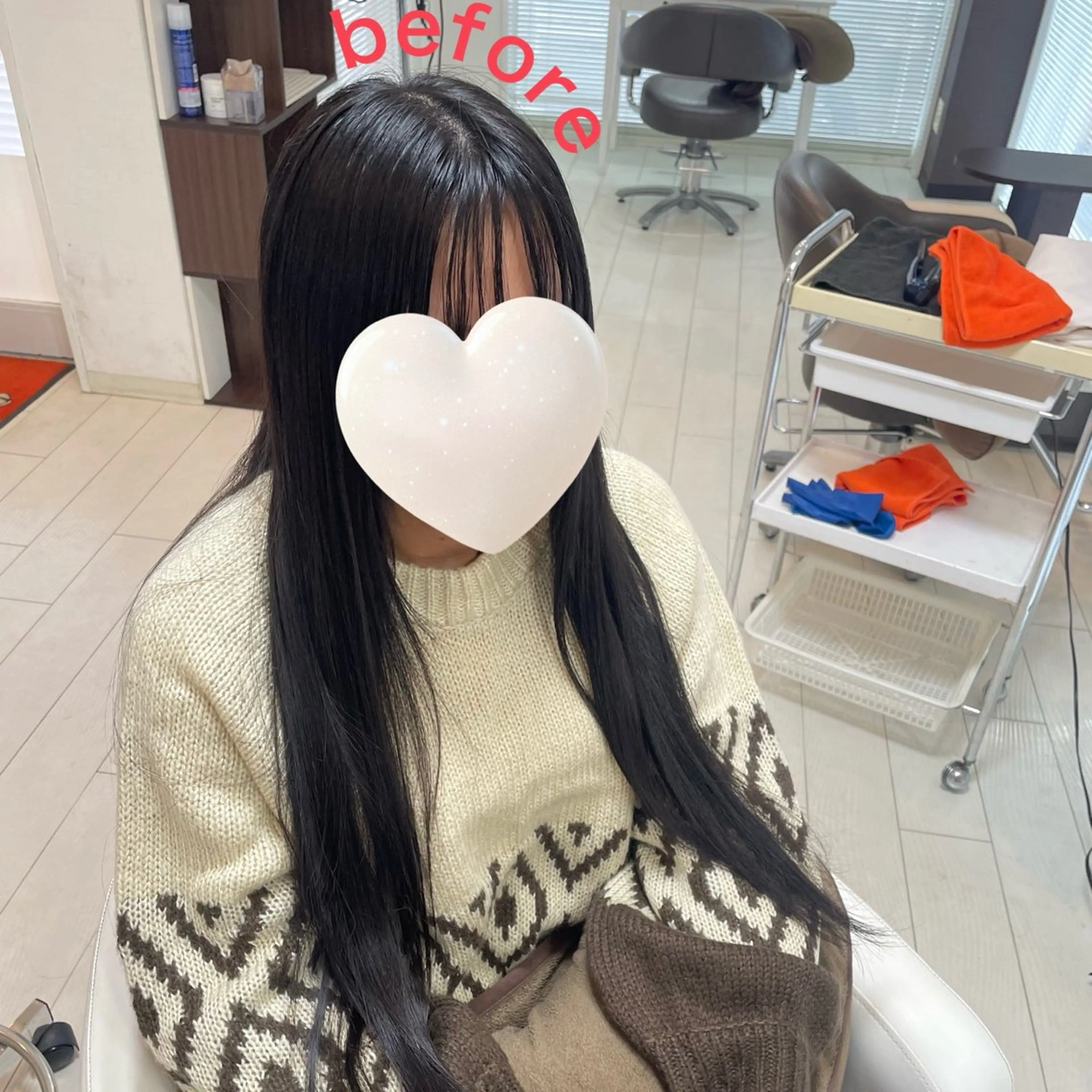 ロング アミーベル🧸🧡 本店✂️しおりのヘアスタイル