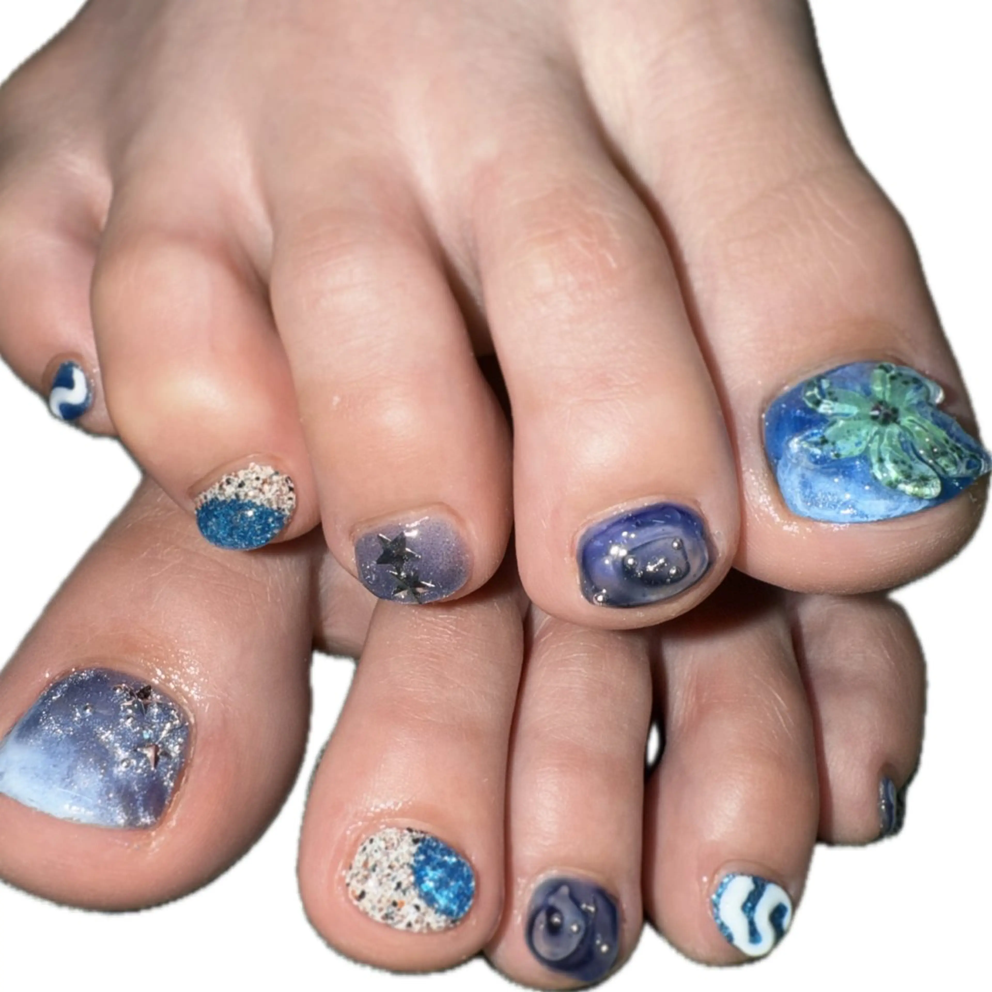 ネイル フットネイル シンプルネイル 夏ネイル フットネイル posa nail モエミのネイルデザイン