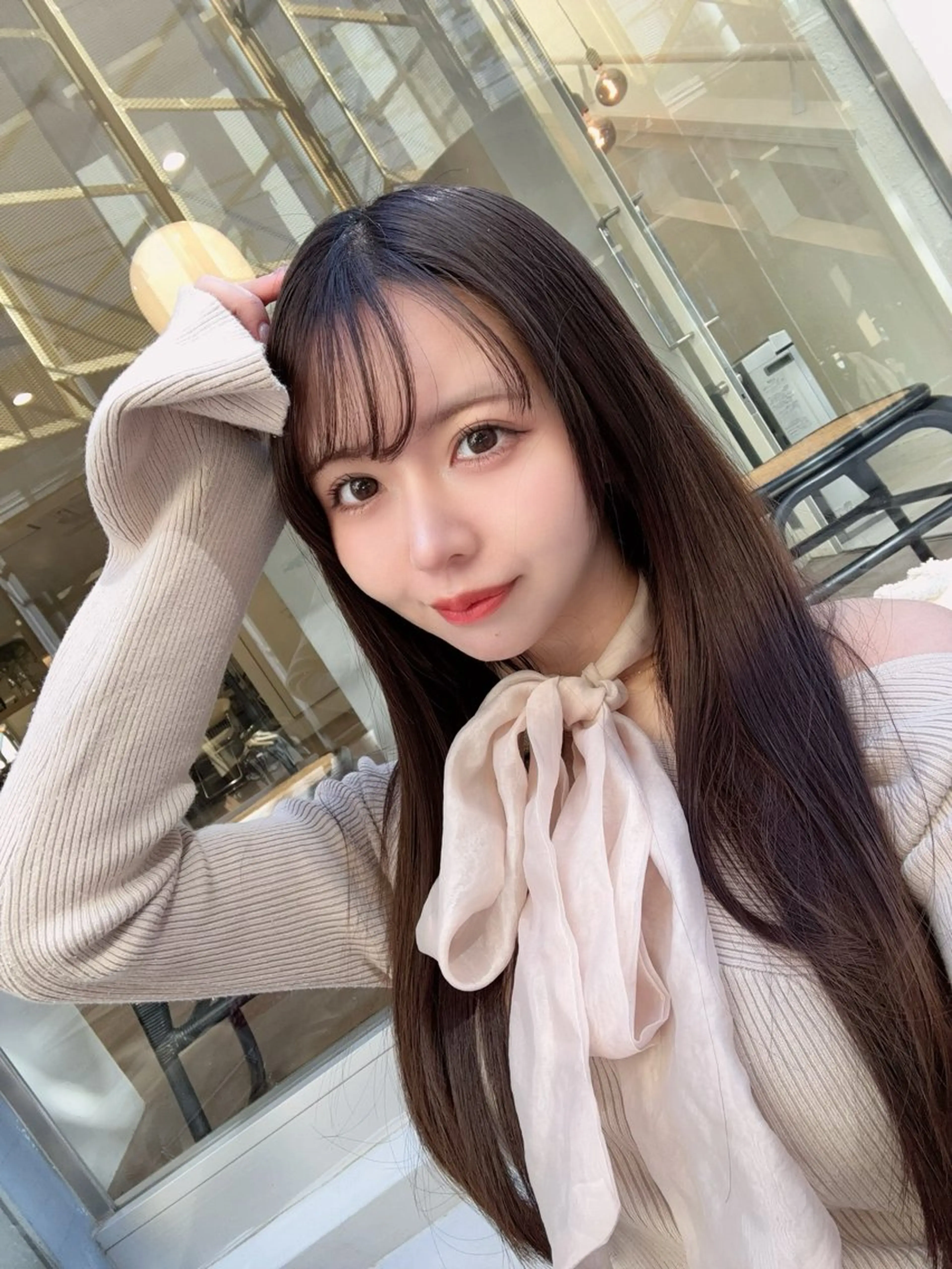 ロング カラー グレージュ 髪質改善 トリートメント カット ヘアカラー トリートメント 💎透明感カラー特化 💎TAISEIのヘアスタイル