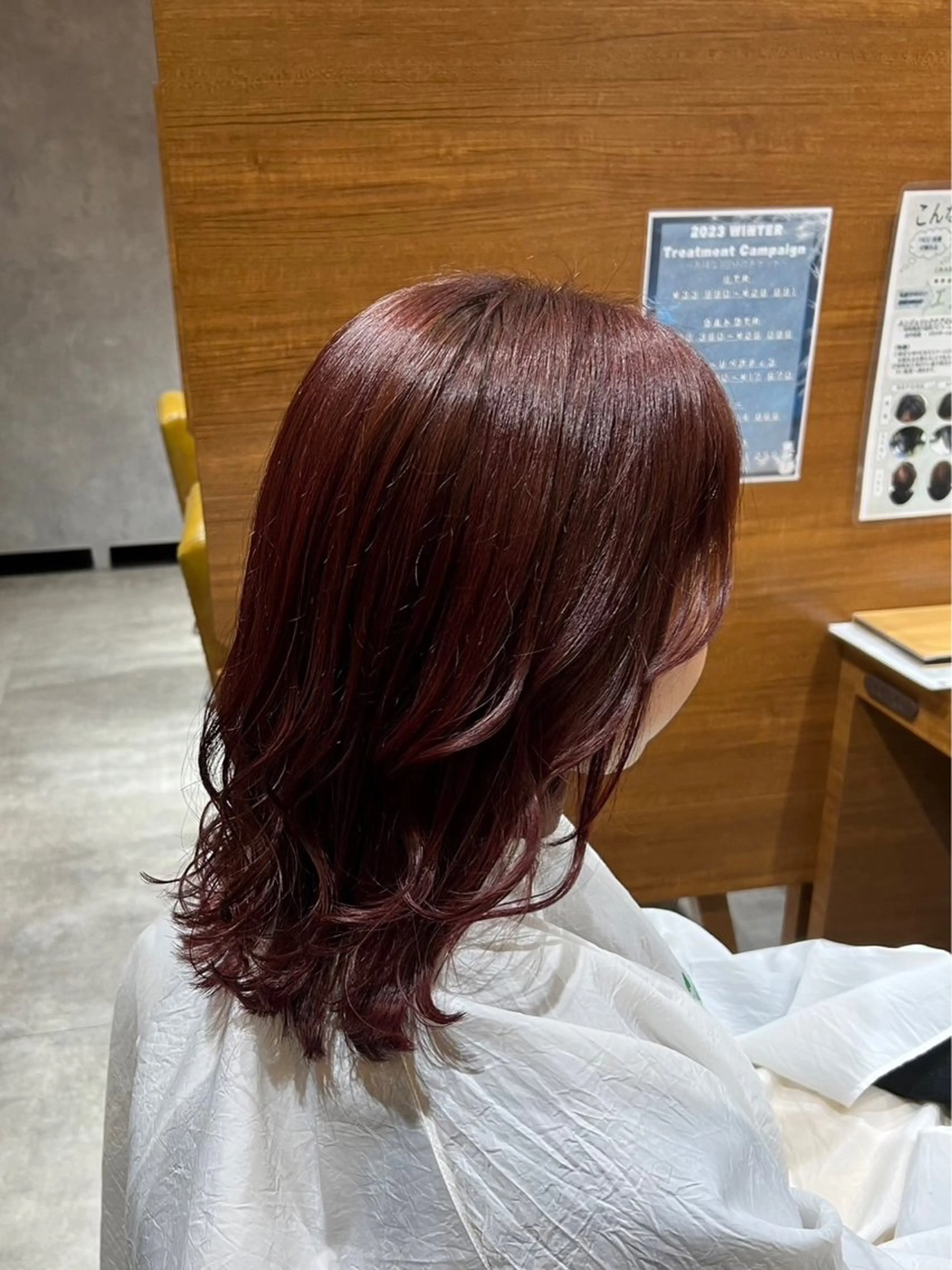 ミディアム カラー ブリーチ ダブルカラー ブリーチなしカラー ヘアカラー カットモデル募集中 🐈chihiroのヘアスタイル