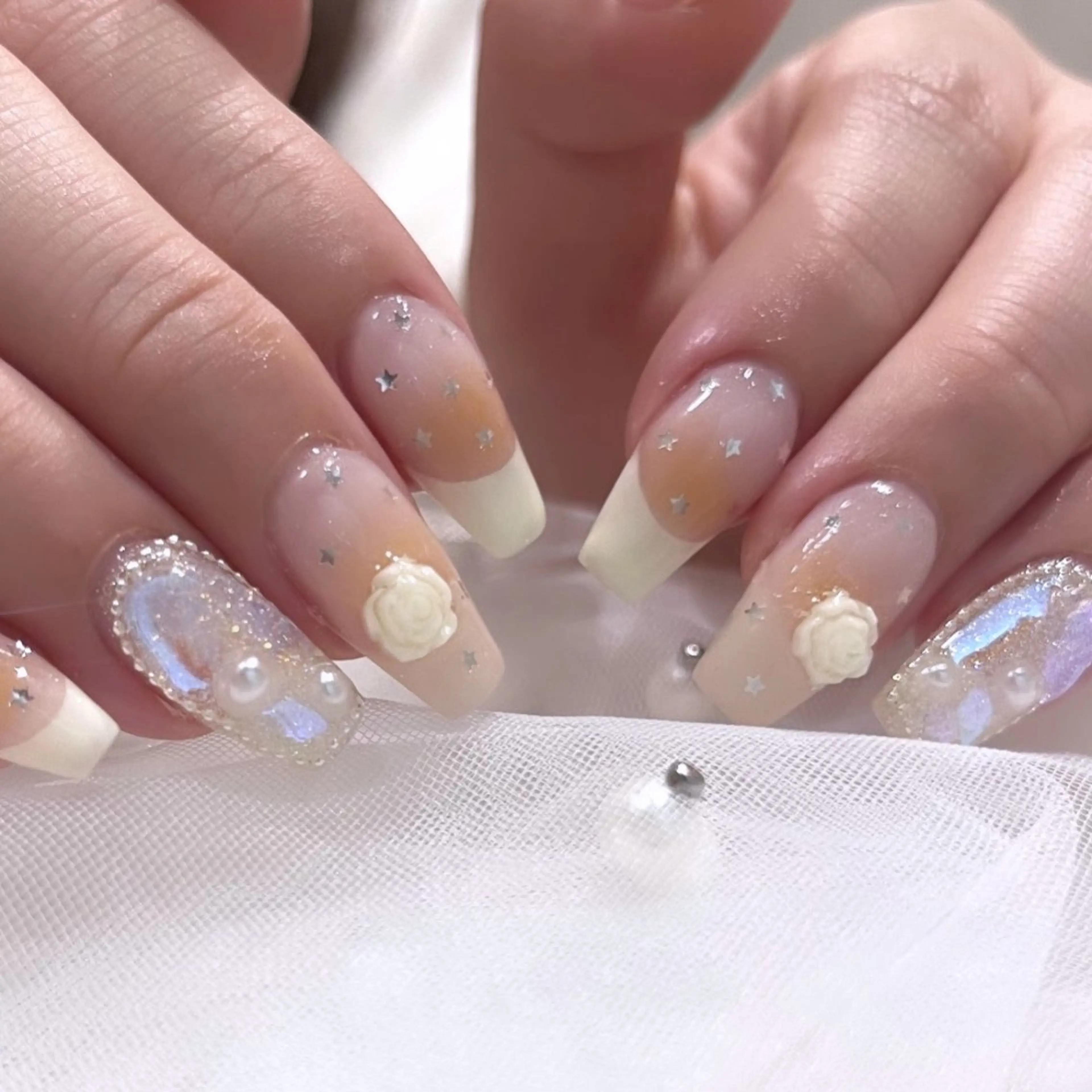 ネイル ハンドネイル 🧁fein. nana🩵のネイルデザイン