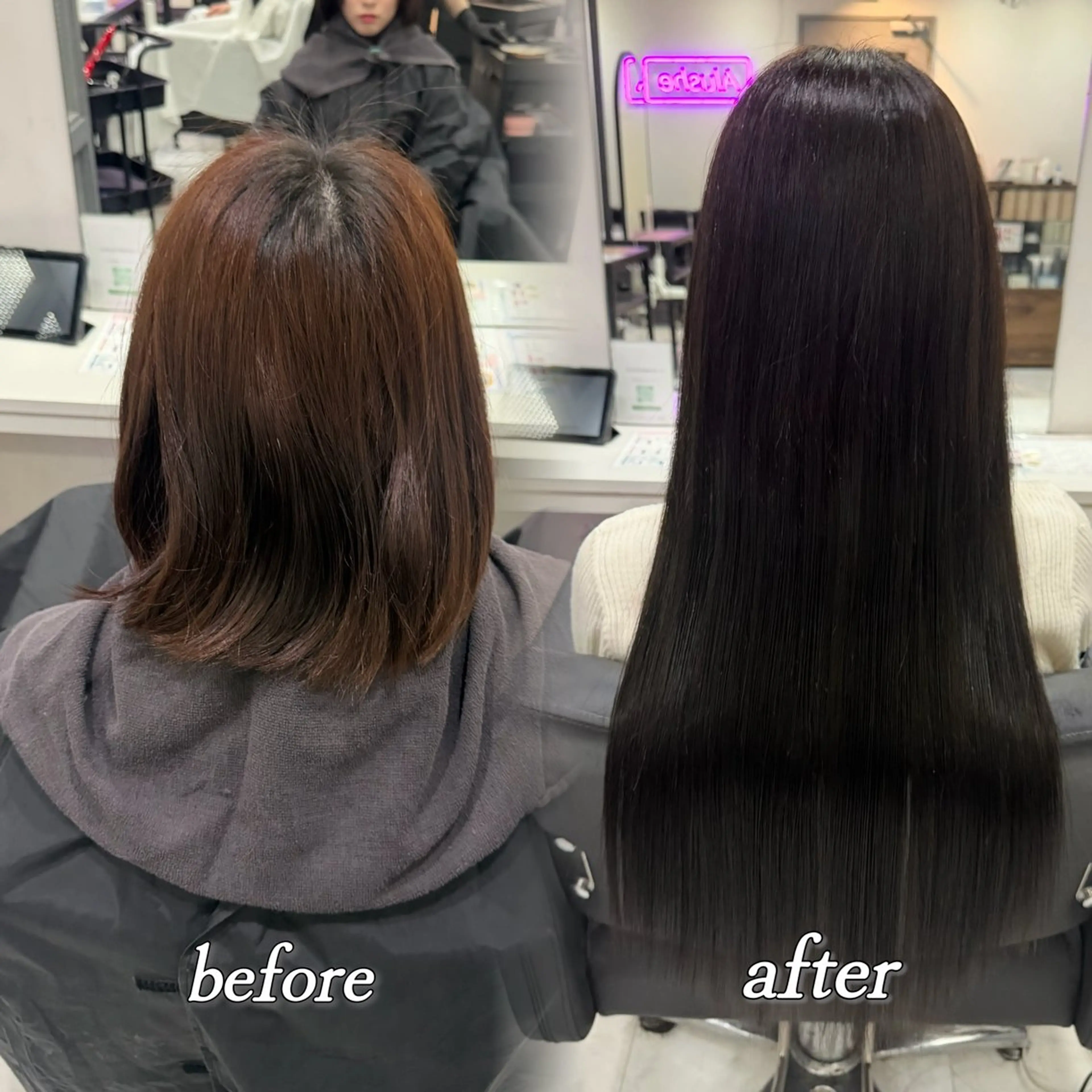 ロング カラー ヘアカラー エクステ 🦋REISA🦋 エクステ×ハイトーンのヘアスタイル