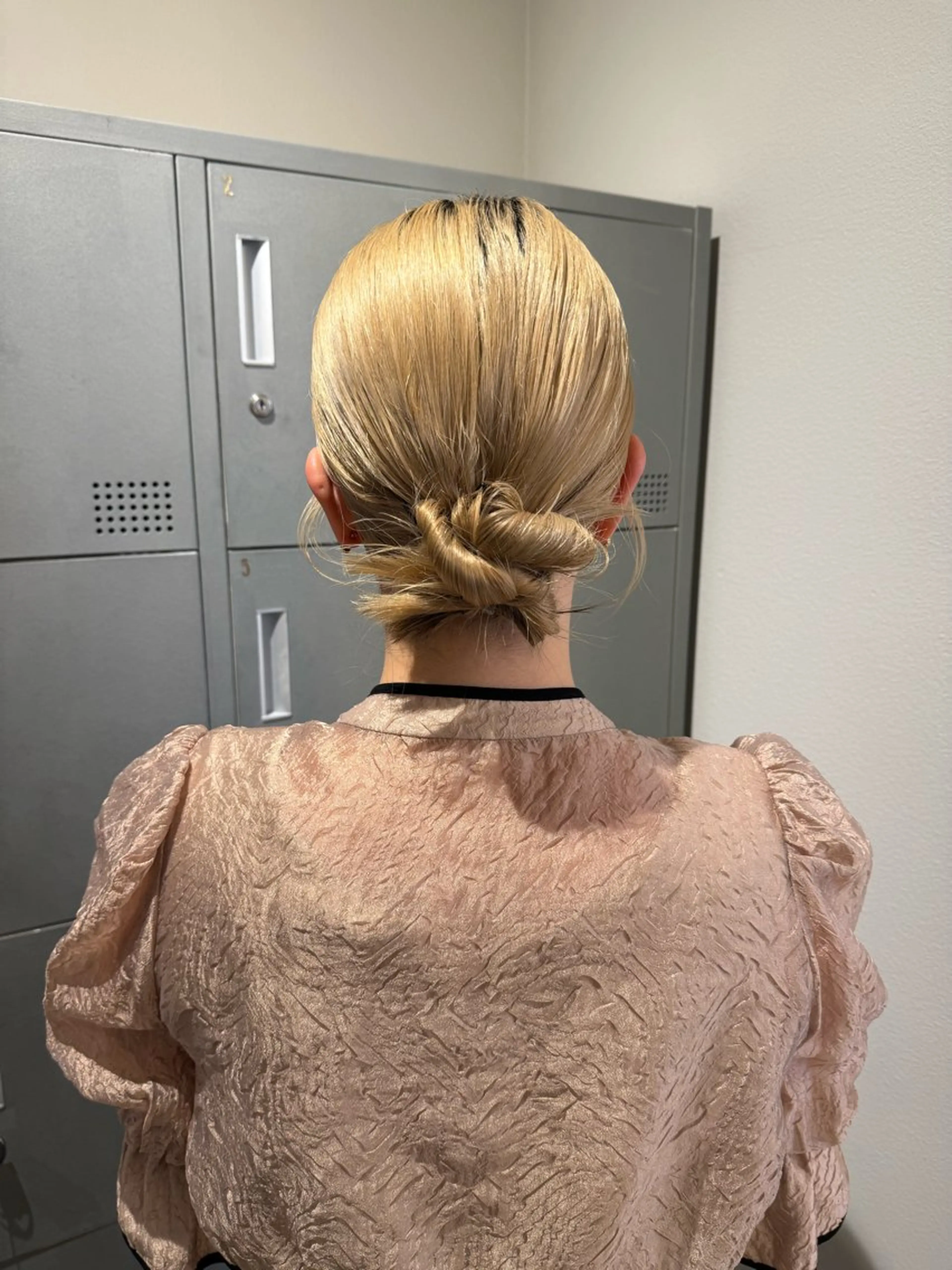 ミディアム ヘアアレンジ ヘアセット ブリーチ/アレンジ 天満/chihiroのヘアスタイル