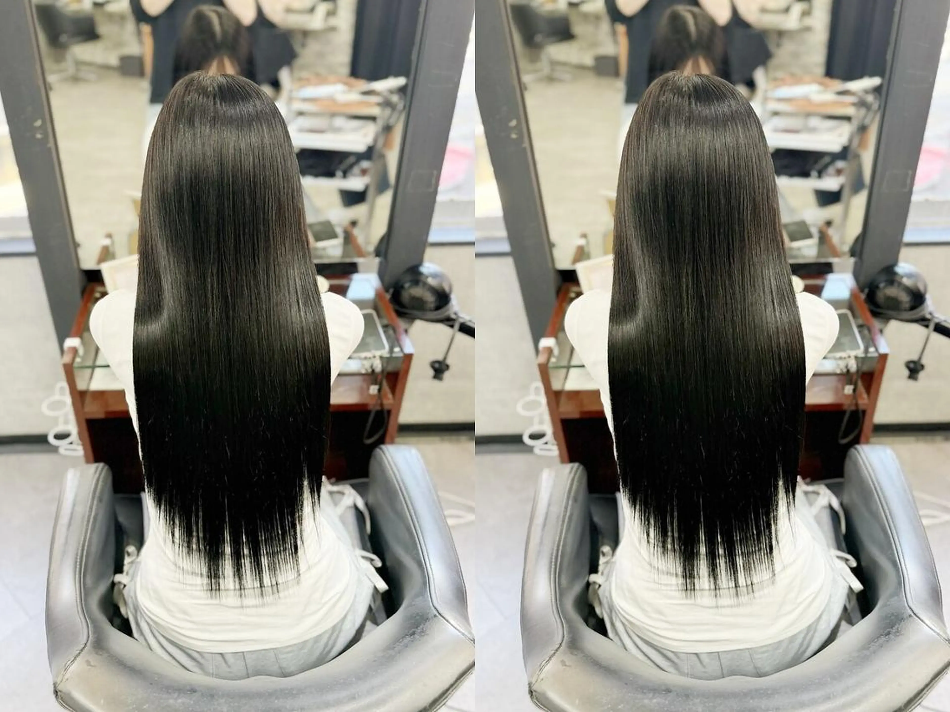 ロング ボブ エクステ ハイライト ウルフカット 💎馴染むエクステ ×カラーTOMO💎のヘアスタイル