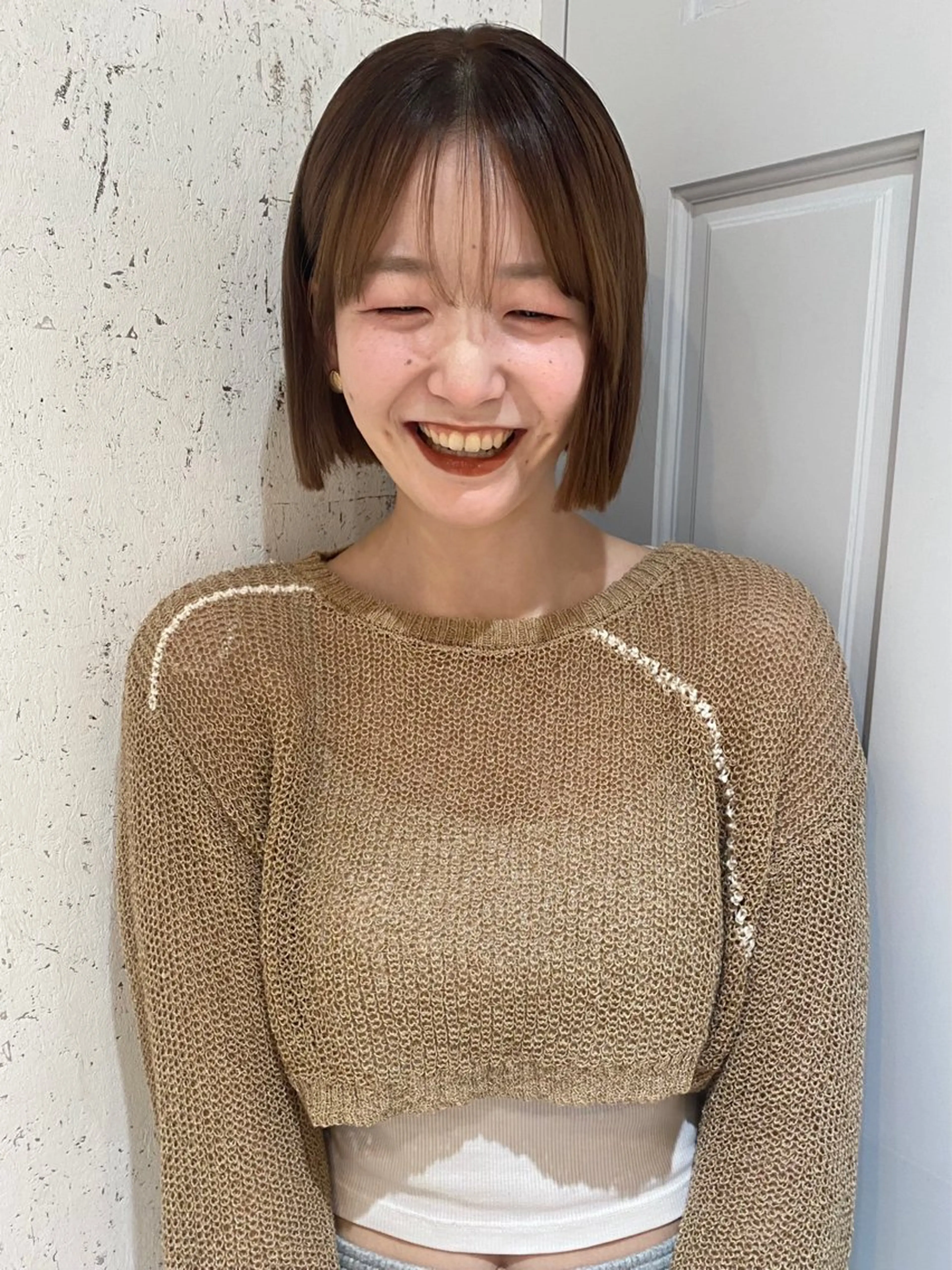 ショート カラー ベージュカラー カット ヘアカラー トリートメント mai / linoah˚✧のヘアスタイル