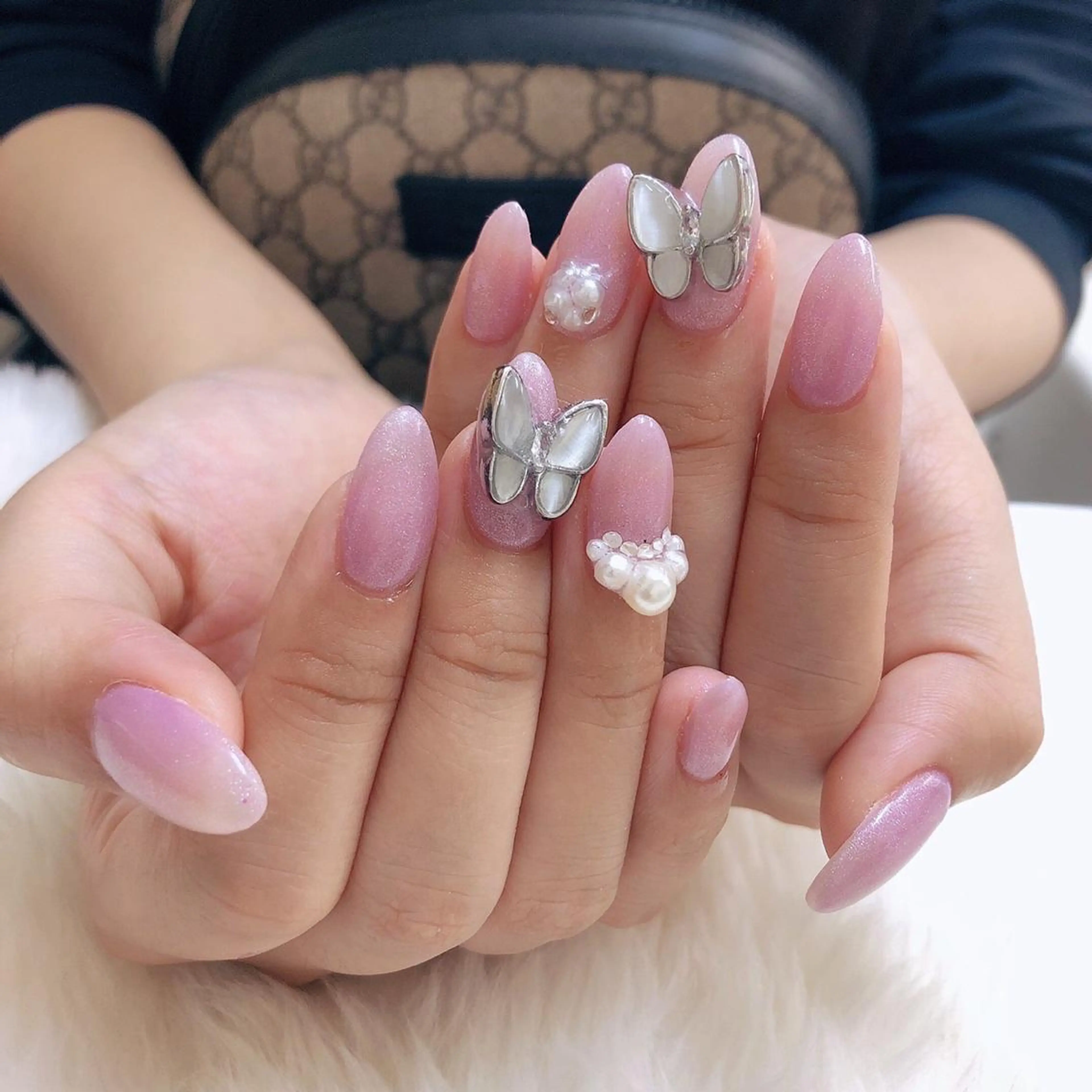 ネイル ジェルネイル 韓国ネイル ピンク Nail lieNのネイルデザイン