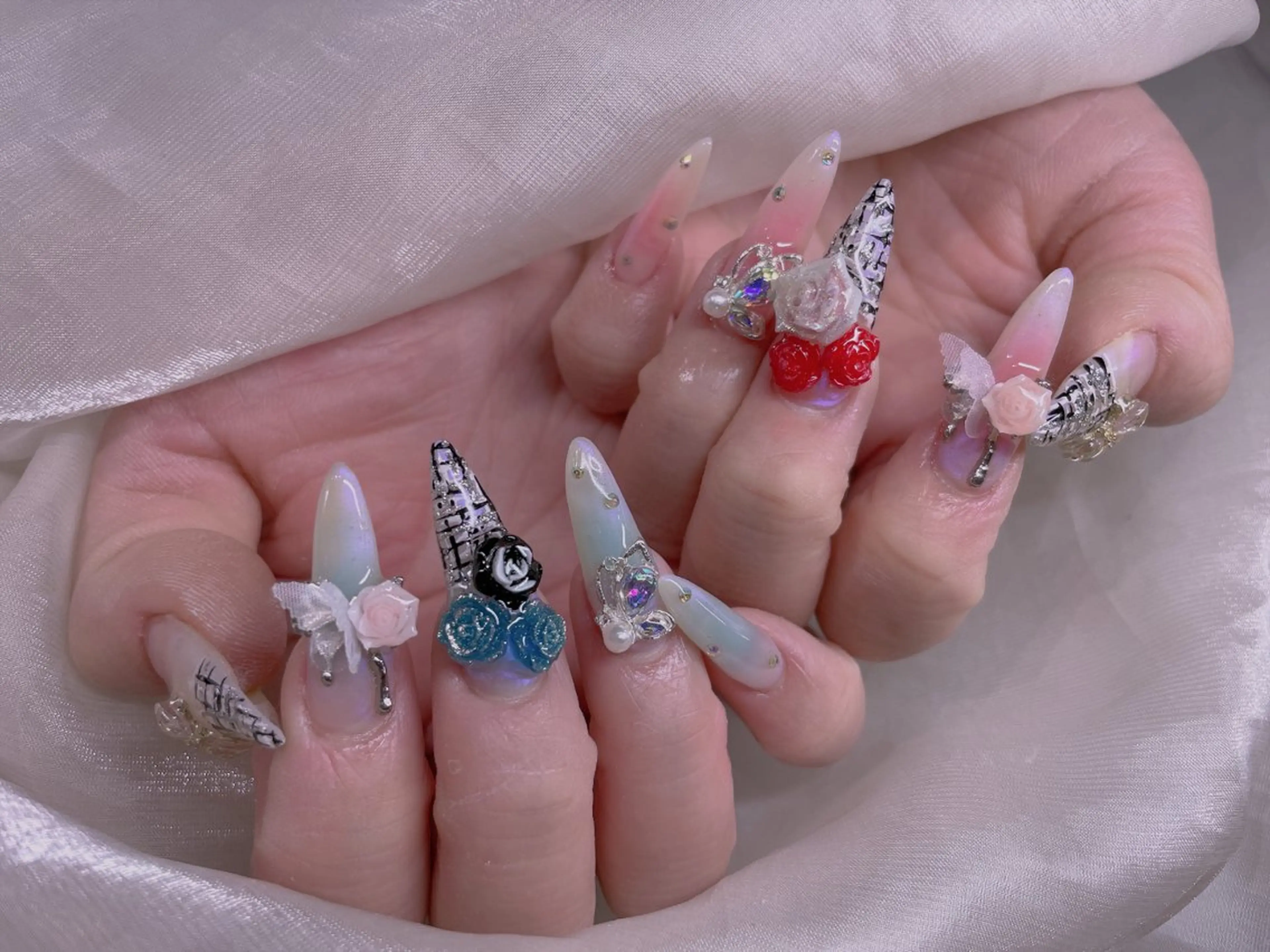 ネイル ハンドネイル 長さだし専門店 M2　rikaのネイルデザイン