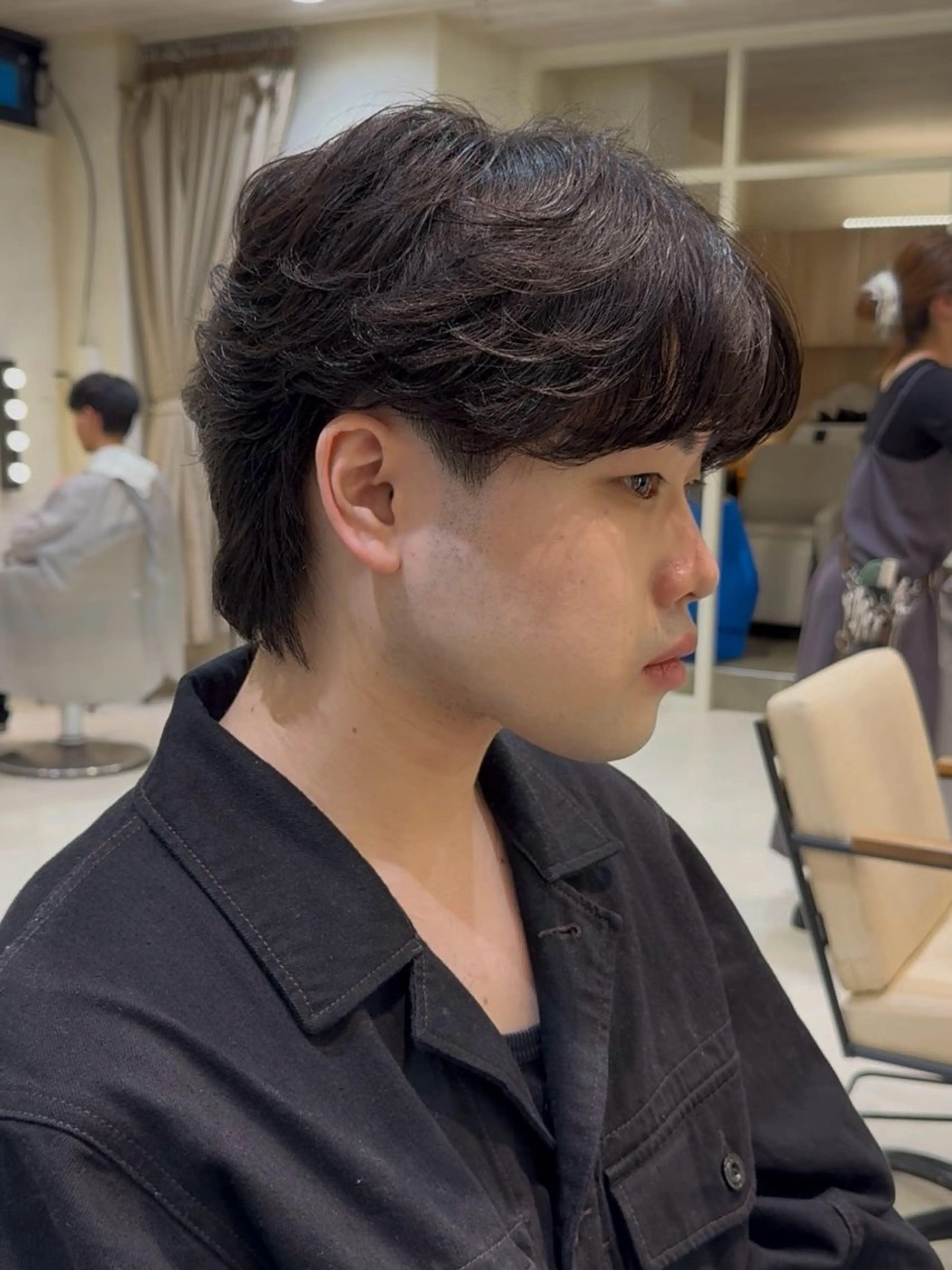 ショート パーマ メンズ 艶カラー/暖色カラー /透明感/ryutoのヘアスタイル