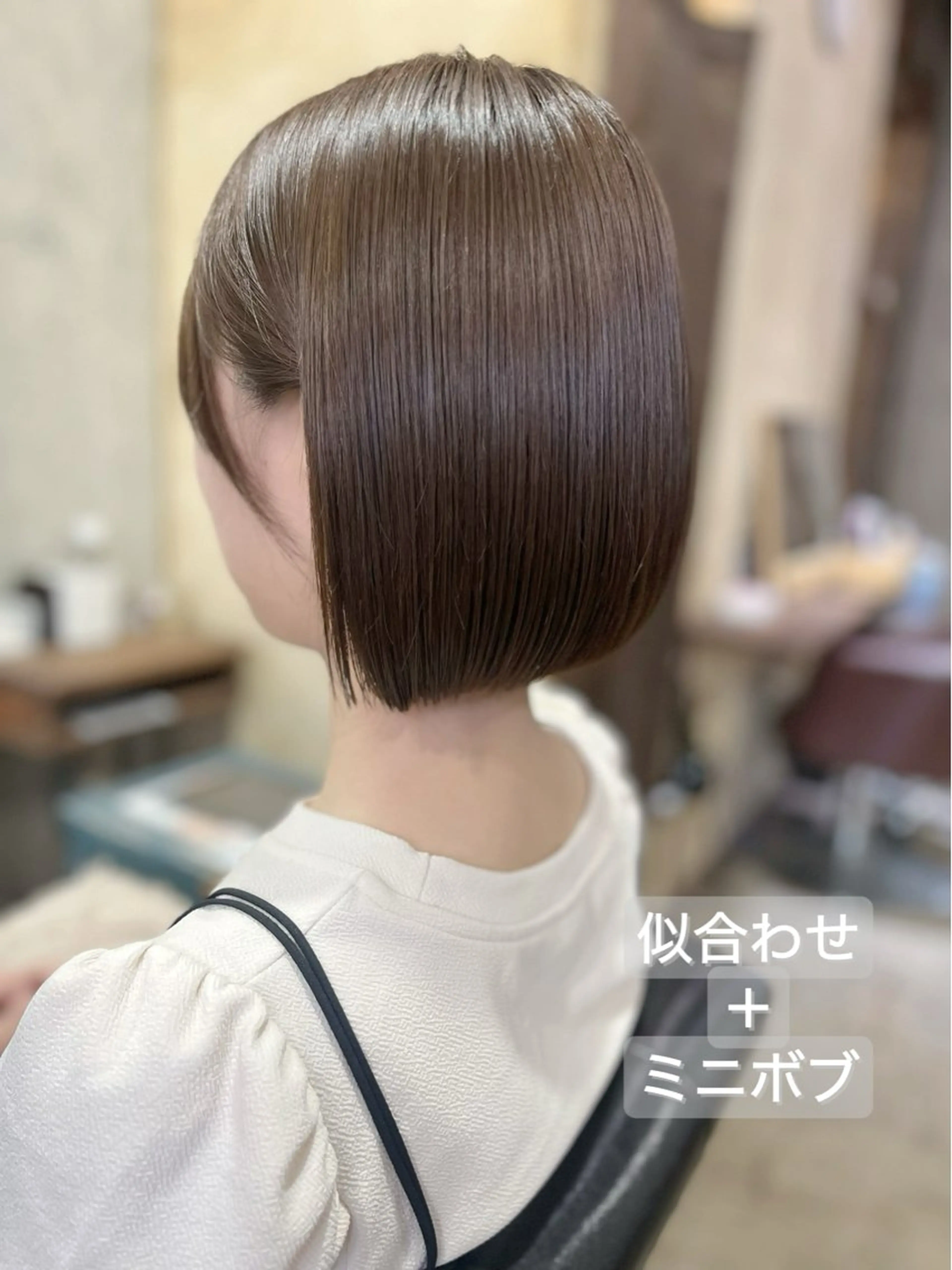 ショート カラー ショートボブ 丸みショート 透明感カラー ボブ ショートヘア カット 🌷ナチュラル/ 似合わせ🌷長岡のヘアスタイル