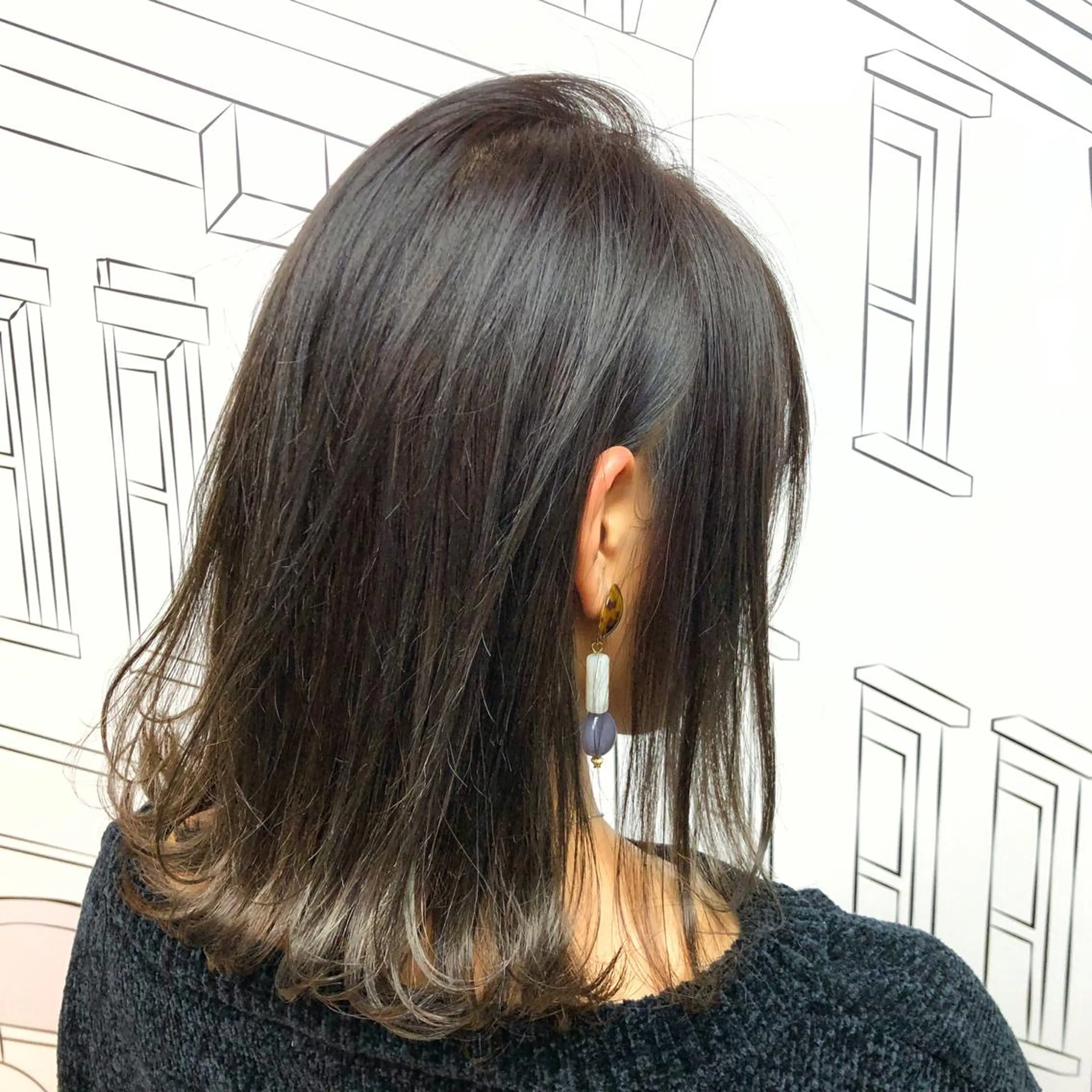 ミディアム カラー グレージュ ラベンダーカラー ラベンダーグレージュ ラベンダーグレー レイヤー⭐️カラー ⭐️平川雅史のヘアスタイル