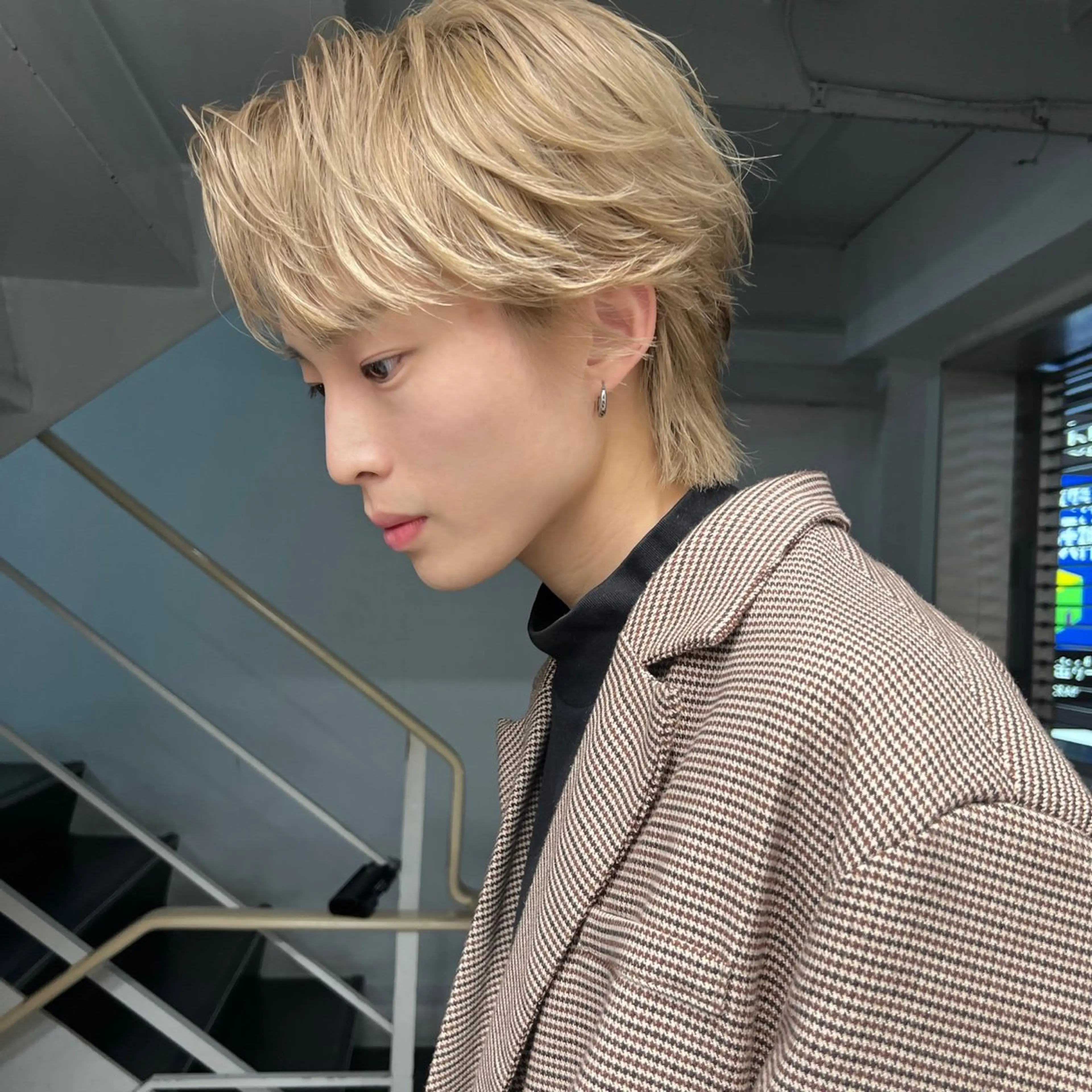 カラー メンズ ブロンド／ブリーチ 【SITY.】のヘアスタイル