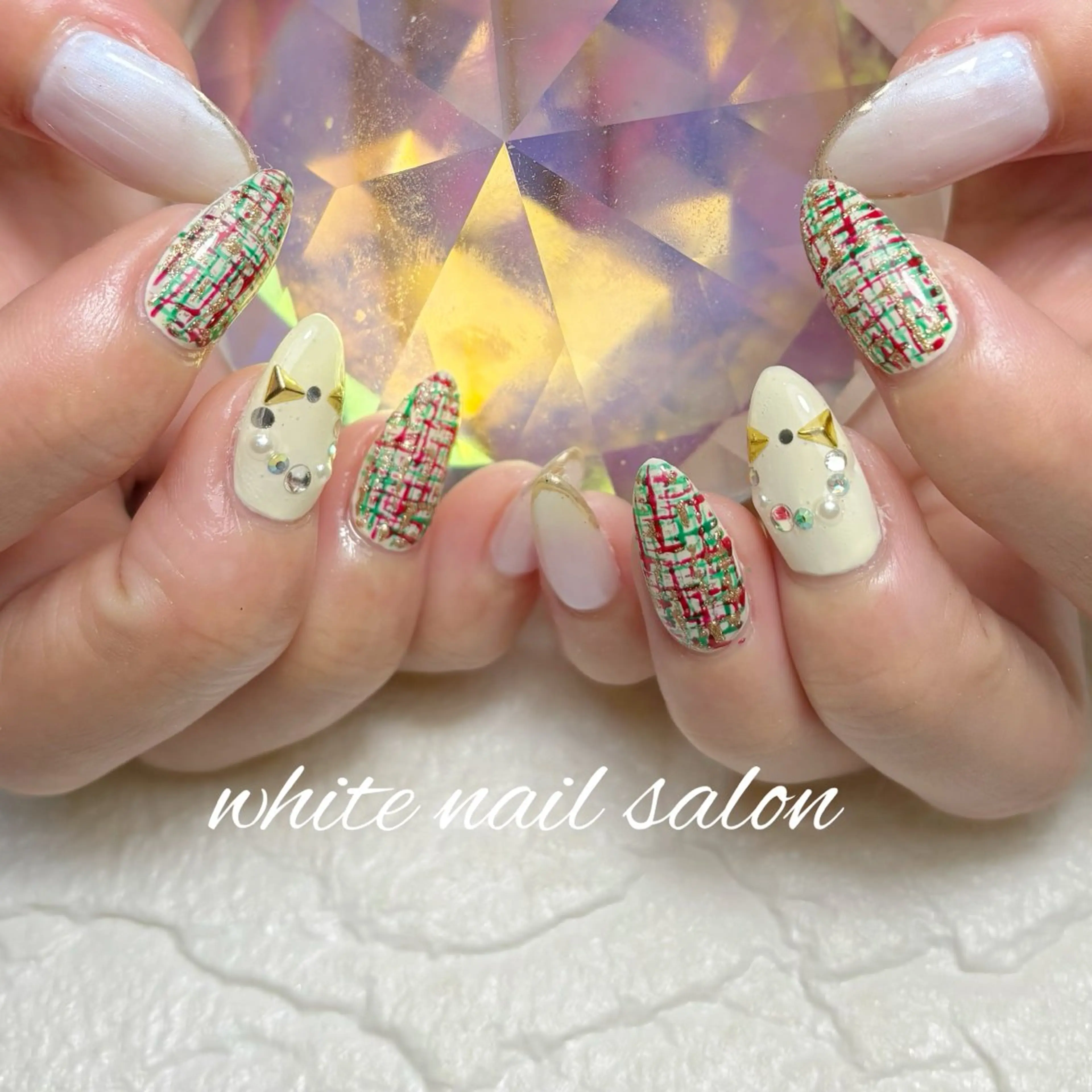 ネイル フットネイル ハンドネイル white nail salonのネイルデザイン