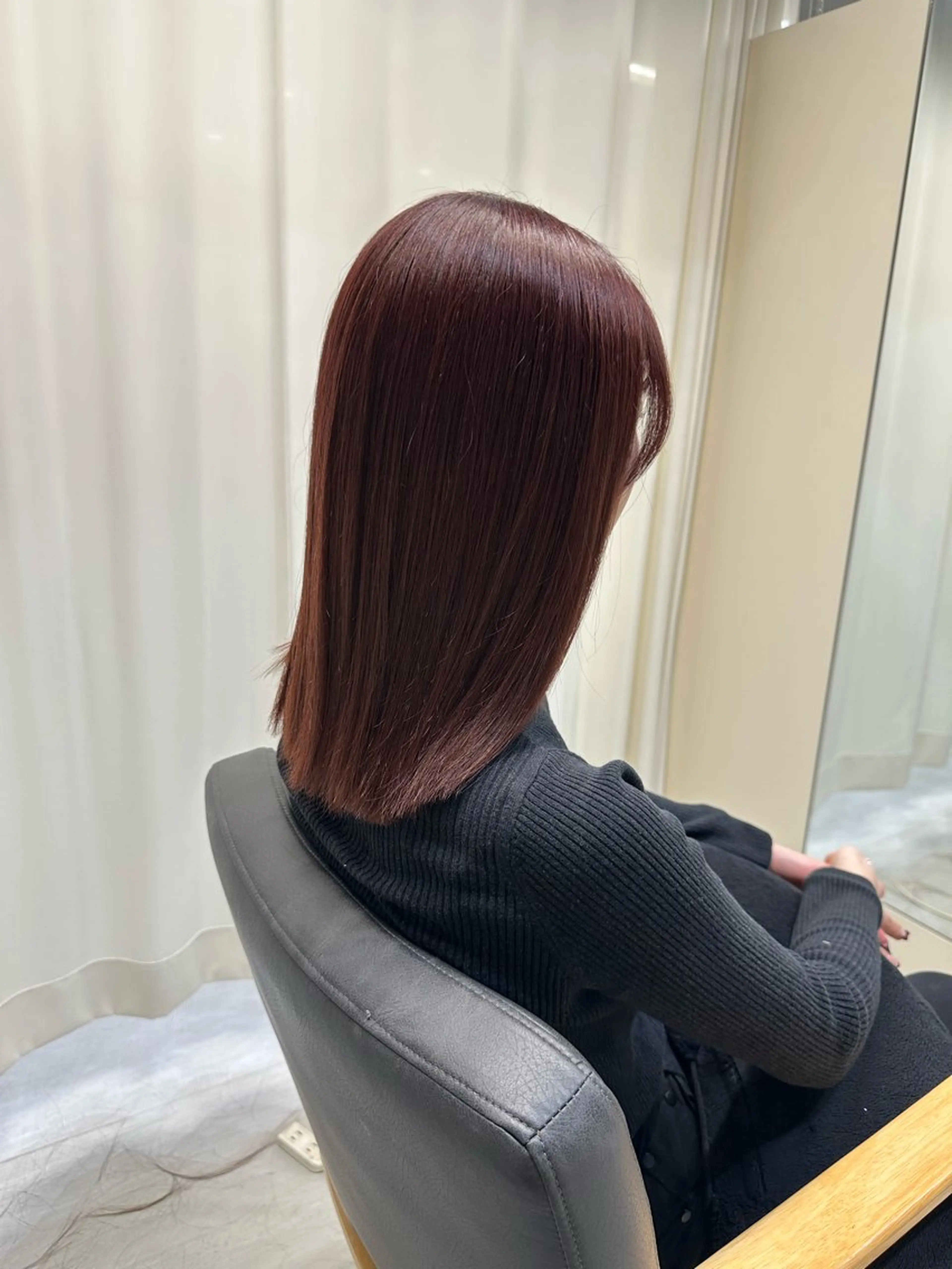 【4回目以降】🌈カット + ケアカラー（鎖骨まで）+ 3stepトリートメント🫧の写真