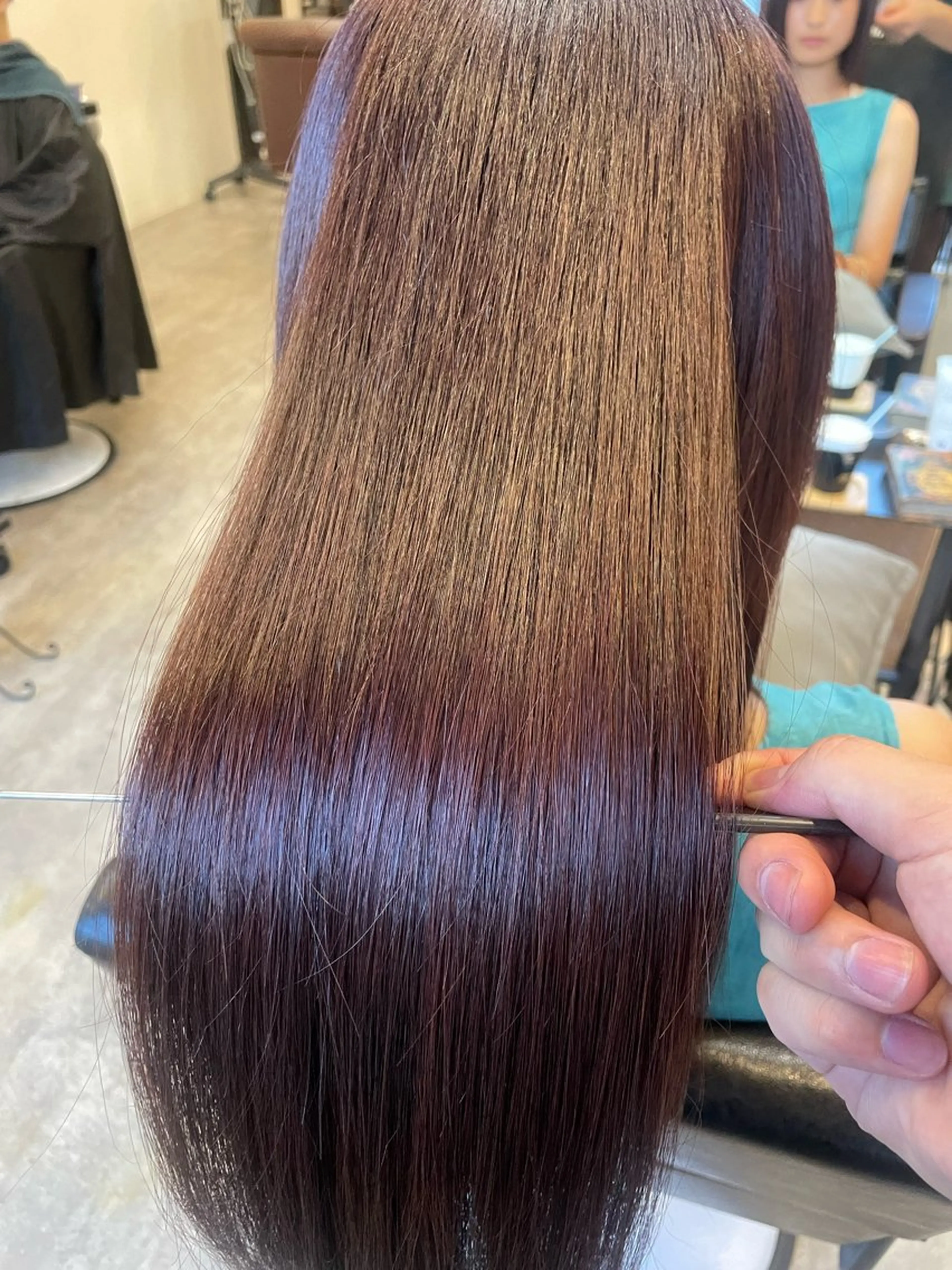 ロング カラー 🔵RIKU🟢 髪質改善/縮毛矯正のヘアスタイル