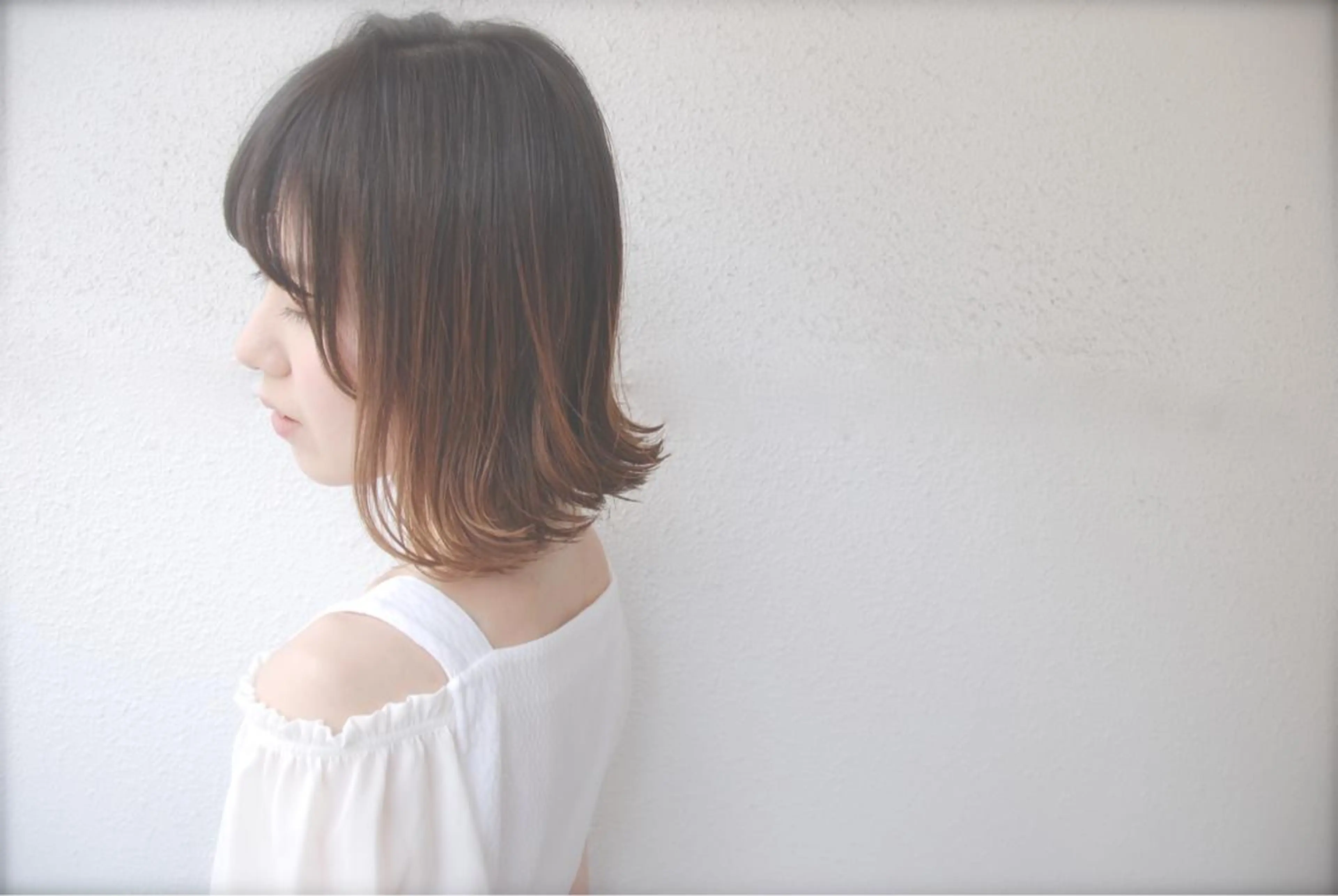 ミディアム カラー グラデーションカラー ボブ インナーカラー/天神 ブリーチ/吉田のヘアスタイル