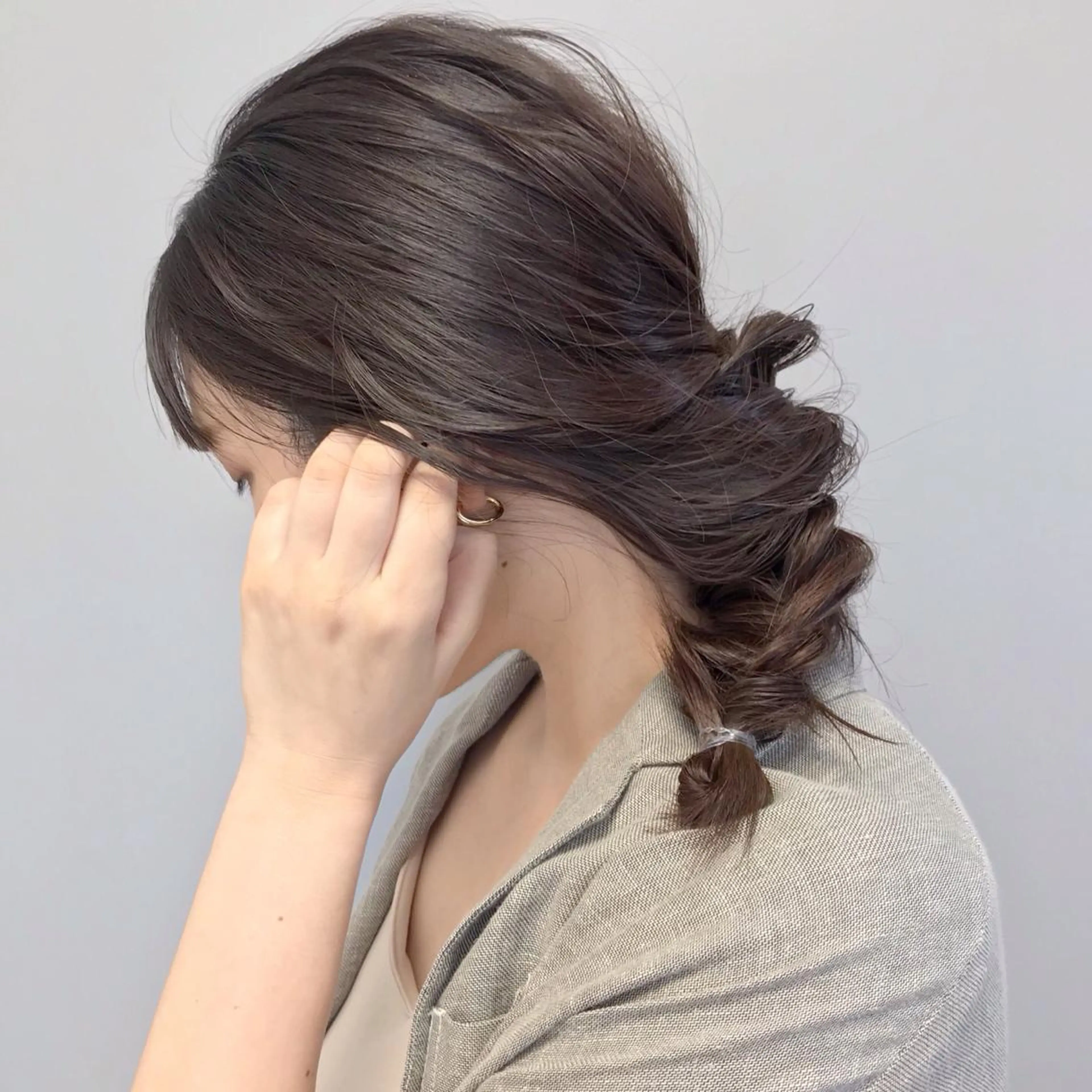 ロング カラー HARUNA🤍 大人ショートヘアのヘアスタイル