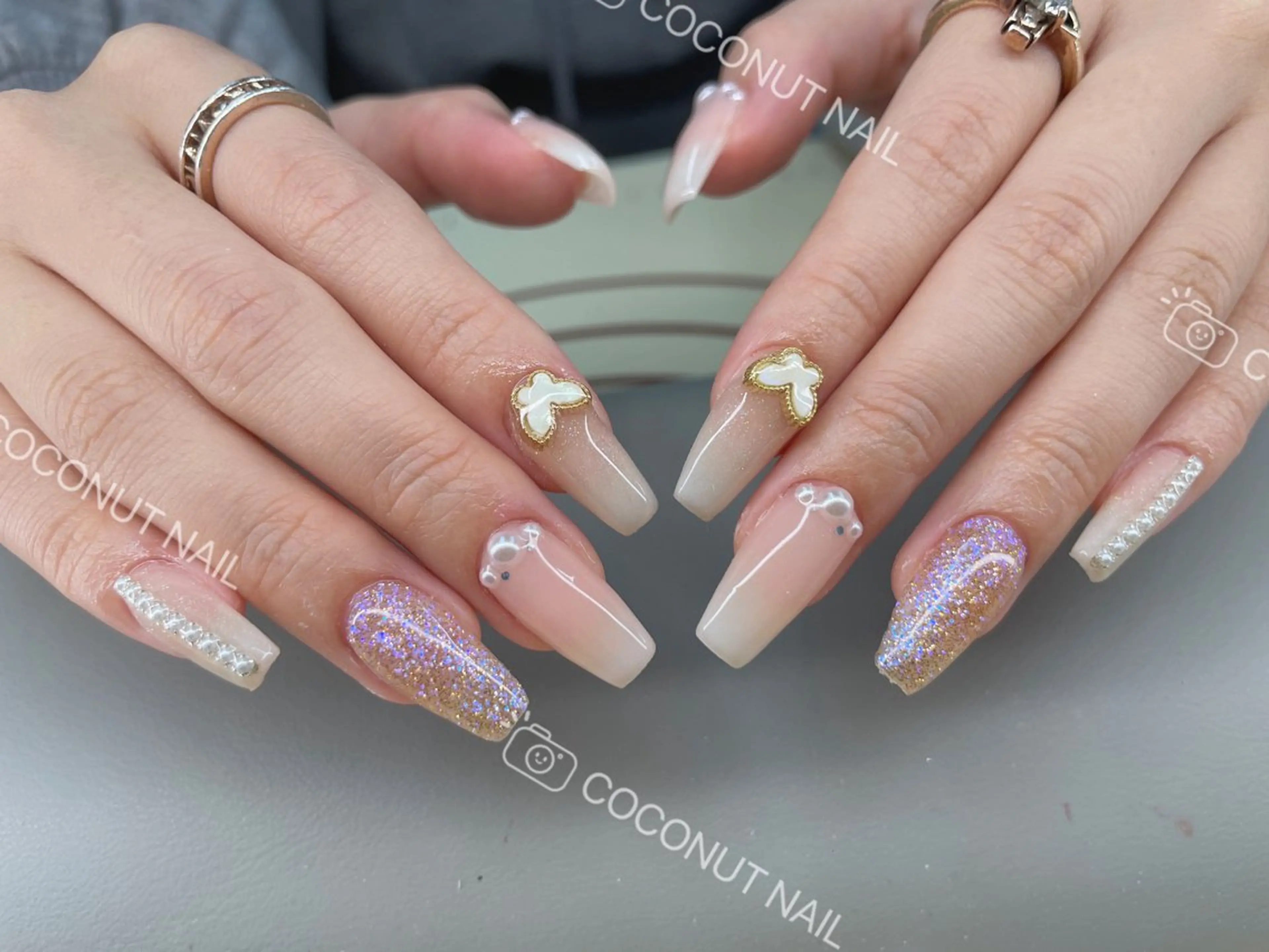 ネイル ハンドネイル 神田 ココナッツのネイルデザイン