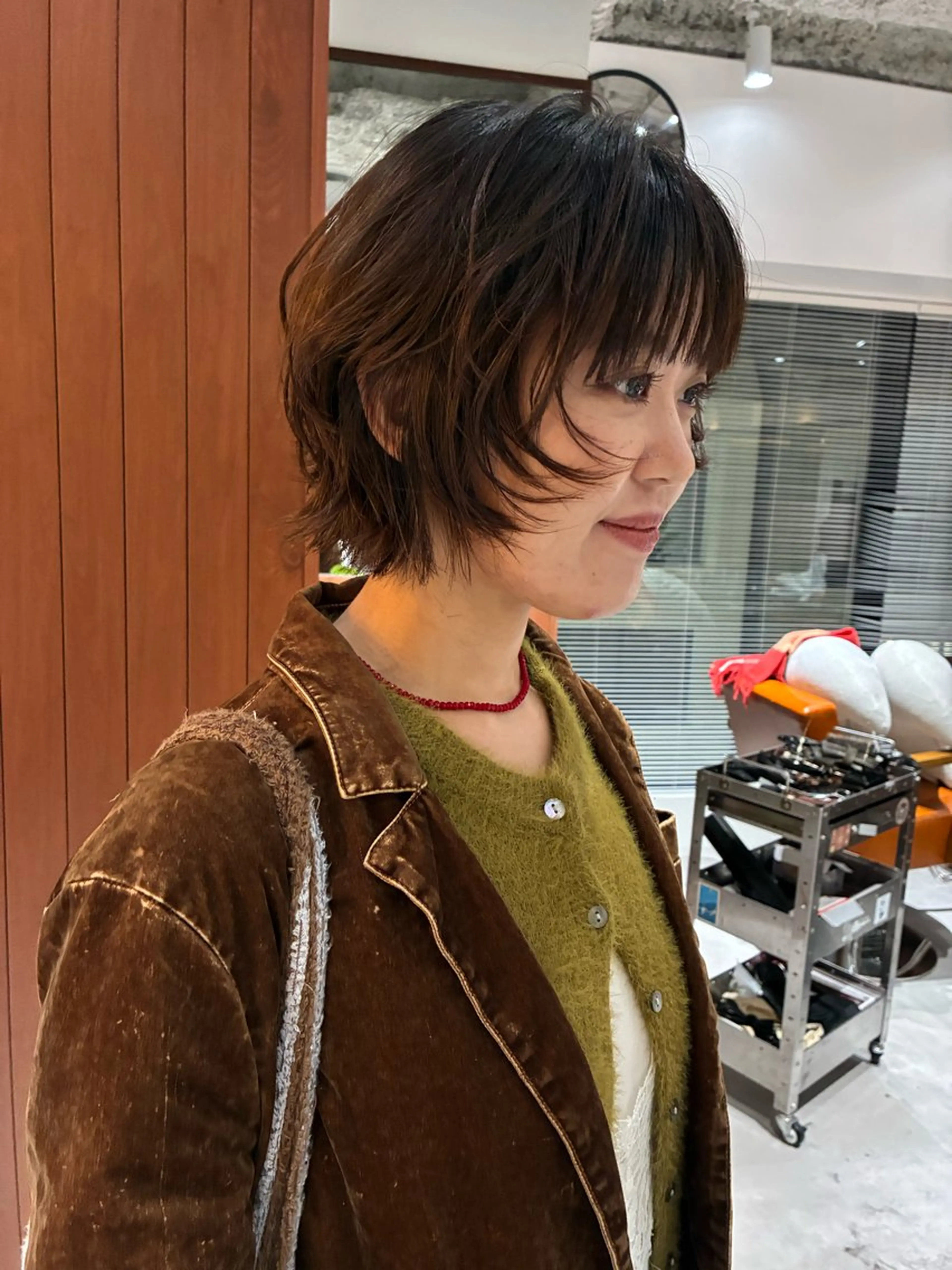 ミディアム カラー ヘアアレンジ カット ヘアカラー トリートメント Opus🐕kato Mizuki🐕のヘアスタイル